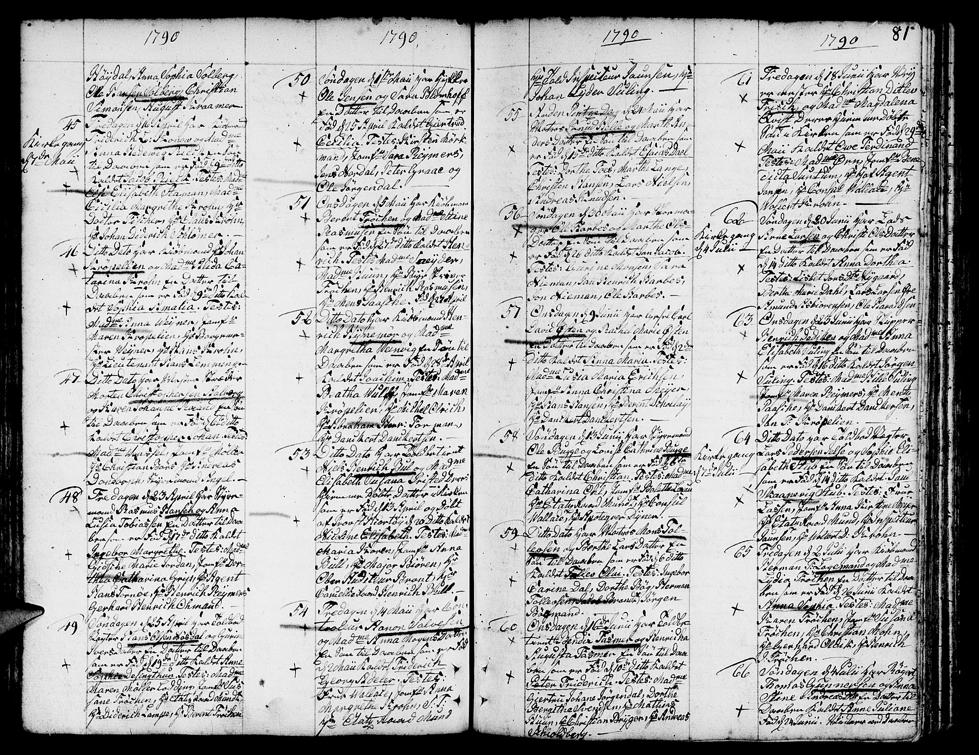 Nykirken Sokneprestembete, SAB/A-77101/H/Haa/L0005: Parish register (official) no. A 5, 1775-1808, p. 81