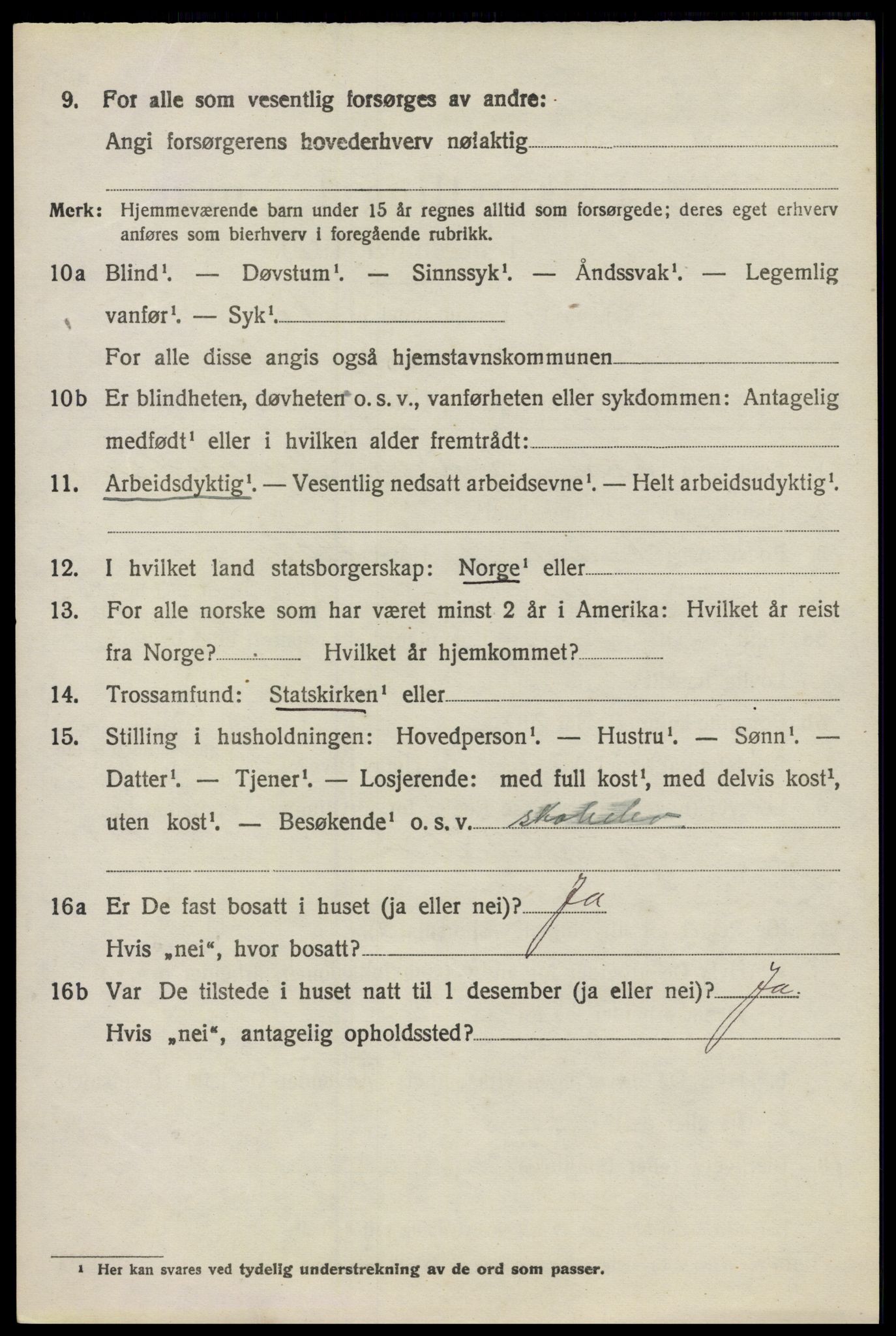 SAO, 1920 census for Frogn, 1920, p. 950