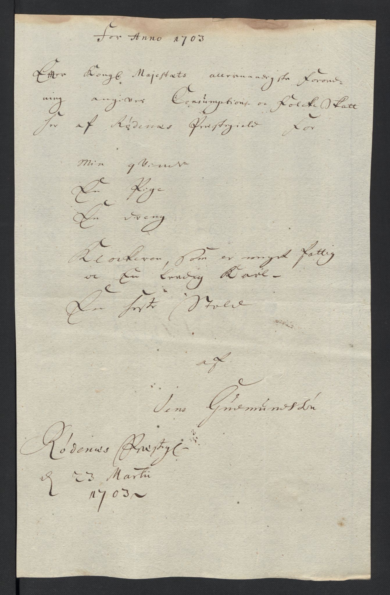 Rentekammeret inntil 1814, Reviderte regnskaper, Fogderegnskap, AV/RA-EA-4092/R07/L0295: Fogderegnskap Rakkestad, Heggen og Frøland, 1703, p. 268