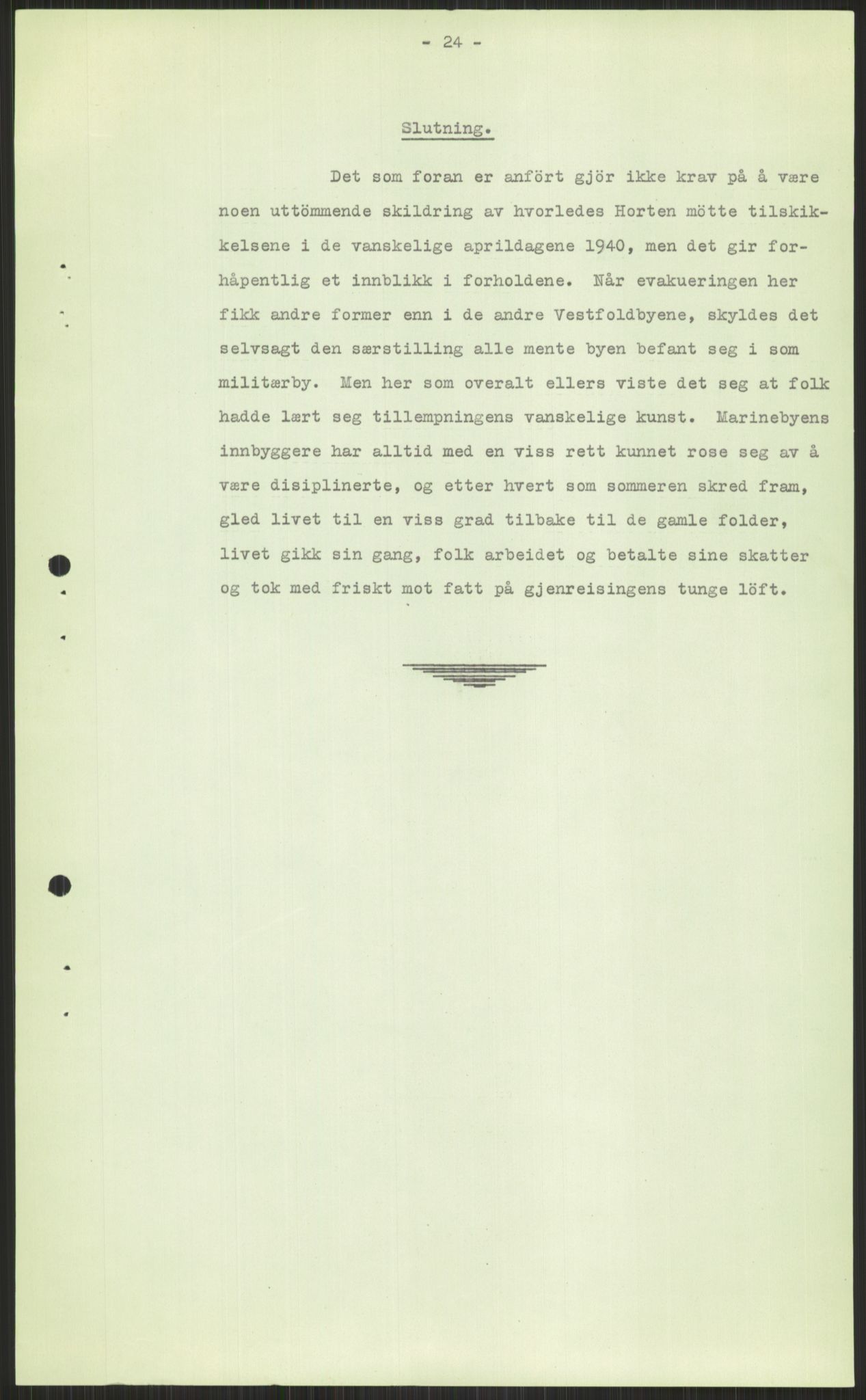 Forsvaret, Forsvarets krigshistoriske avdeling, AV/RA-RAFA-2017/Y/Ya/L0014: II-C-11-31 - Fylkesmenn.  Rapporter om krigsbegivenhetene 1940., 1940, p. 569