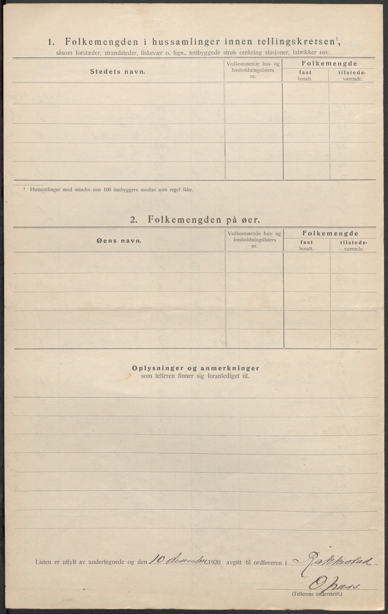 SAO, 1920 census for Rakkestad, 1920, p. 31