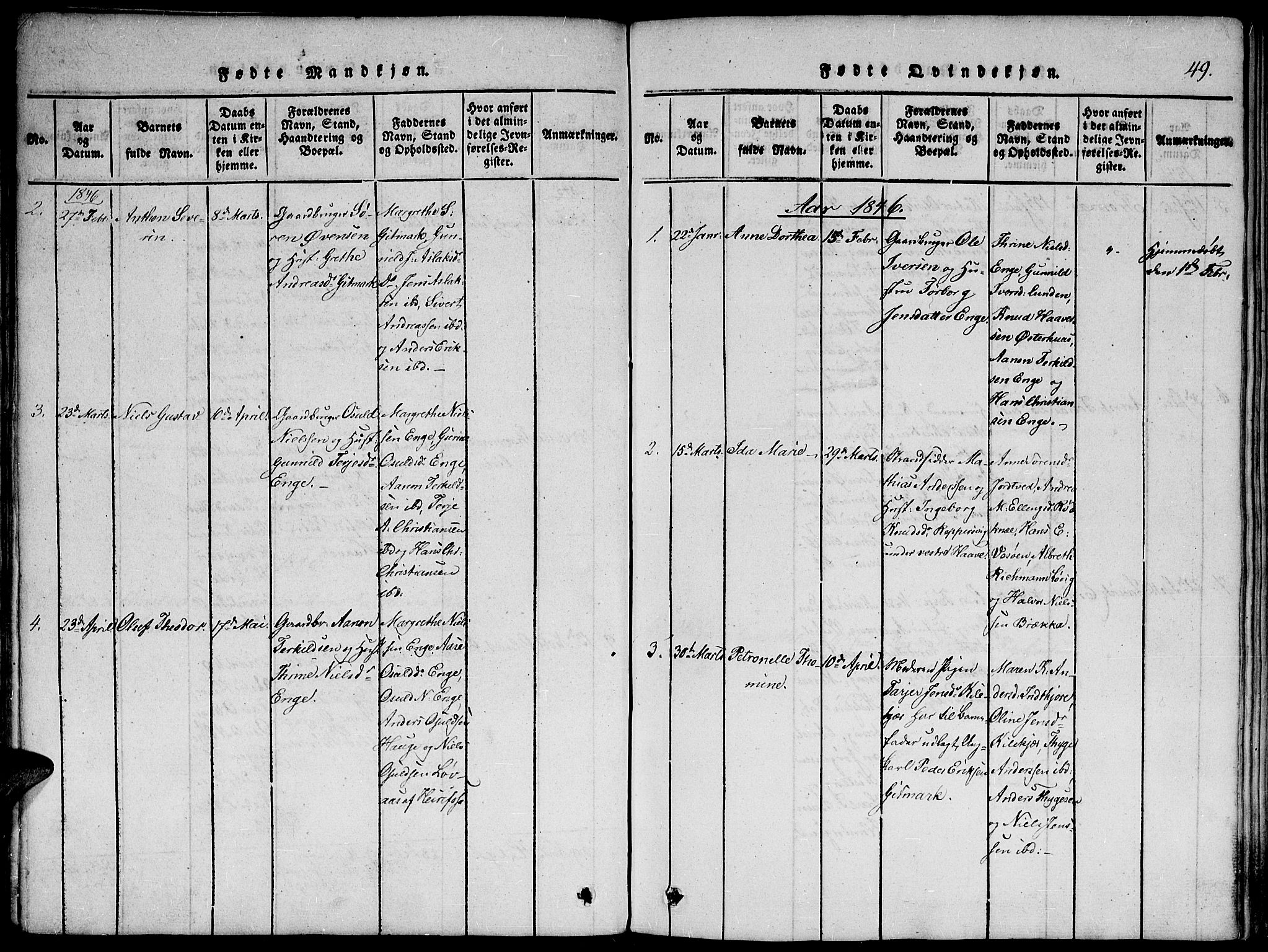 Hommedal sokneprestkontor, AV/SAK-1111-0023/F/Fa/Faa/L0001: Parish register (official) no. A 1, 1816-1860, p. 50