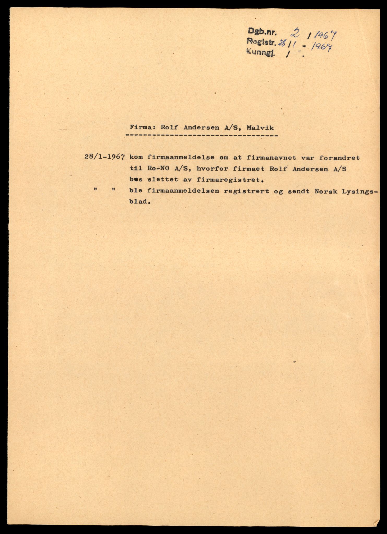 Midt-Trøndelag sorenskriveri, AV/SAT-A-0016/2/J/Jd/Jdc/L0001: Bilag, aksjeselskap, A-E, 1944-1990, p. 1