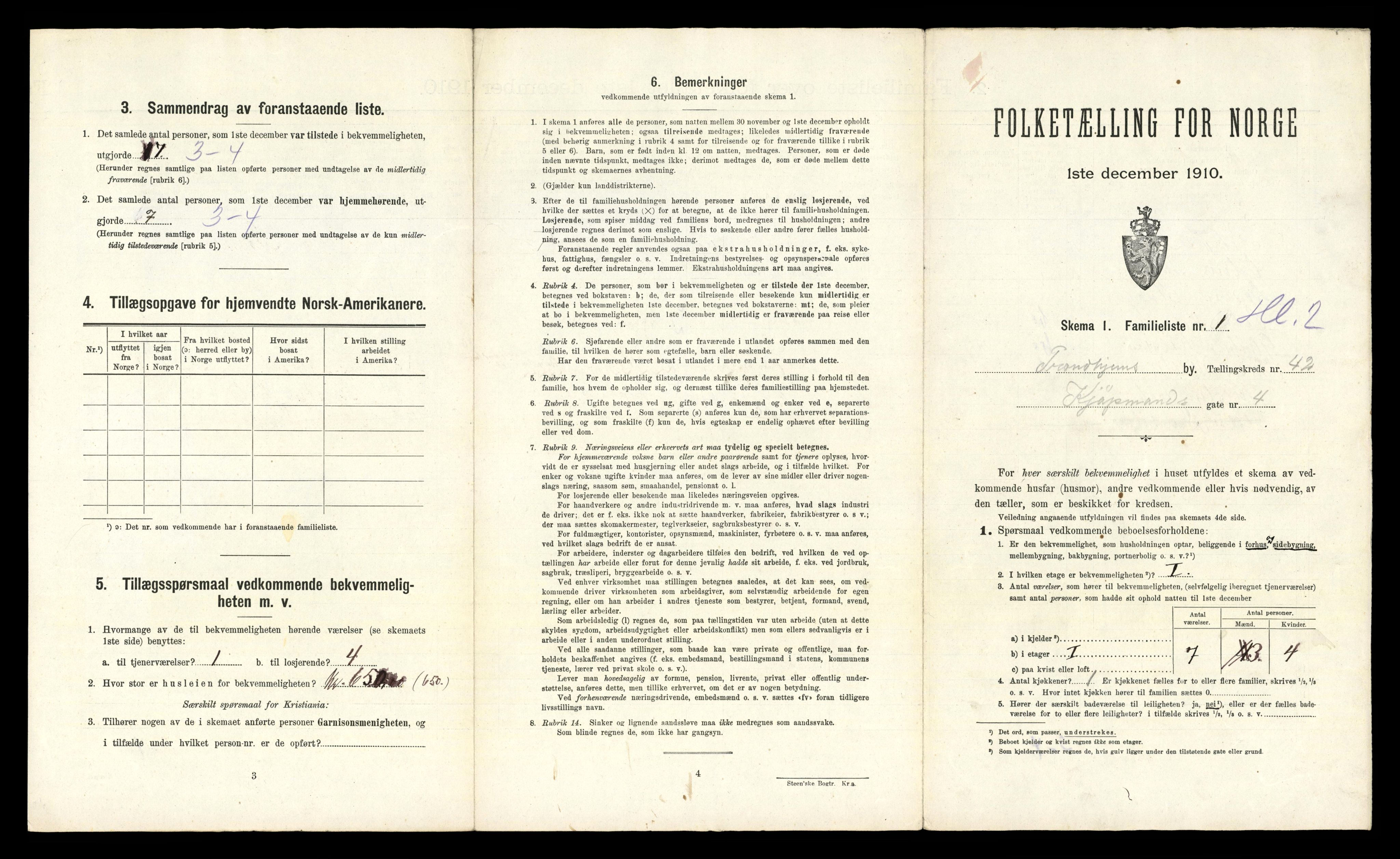 RA, 1910 census for Trondheim, 1910, p. 10857