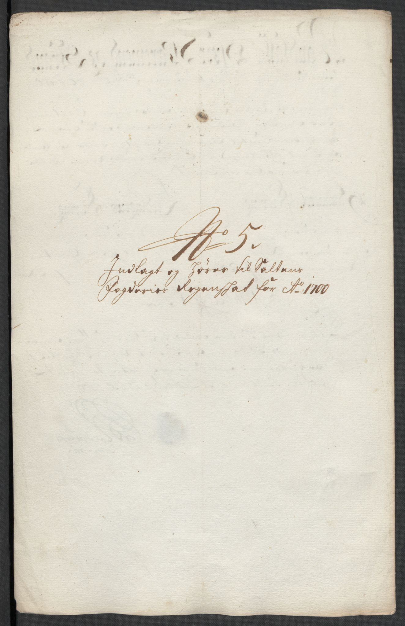 Rentekammeret inntil 1814, Reviderte regnskaper, Fogderegnskap, RA/EA-4092/R66/L4579: Fogderegnskap Salten, 1697-1700, p. 386