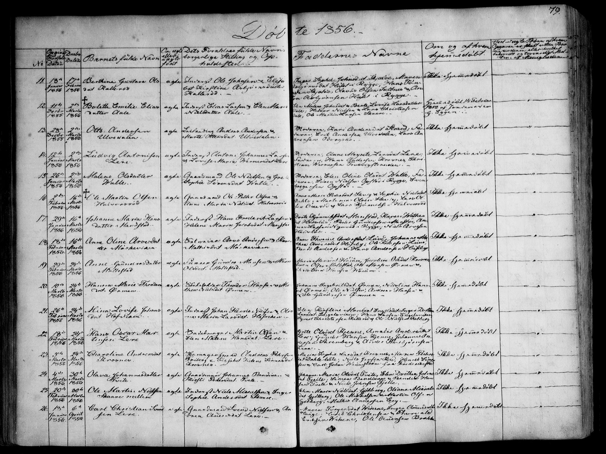 Onsøy prestekontor Kirkebøker, SAO/A-10914/F/Fa/L0003: Parish register (official) no. I 3, 1841-1860, p. 79
