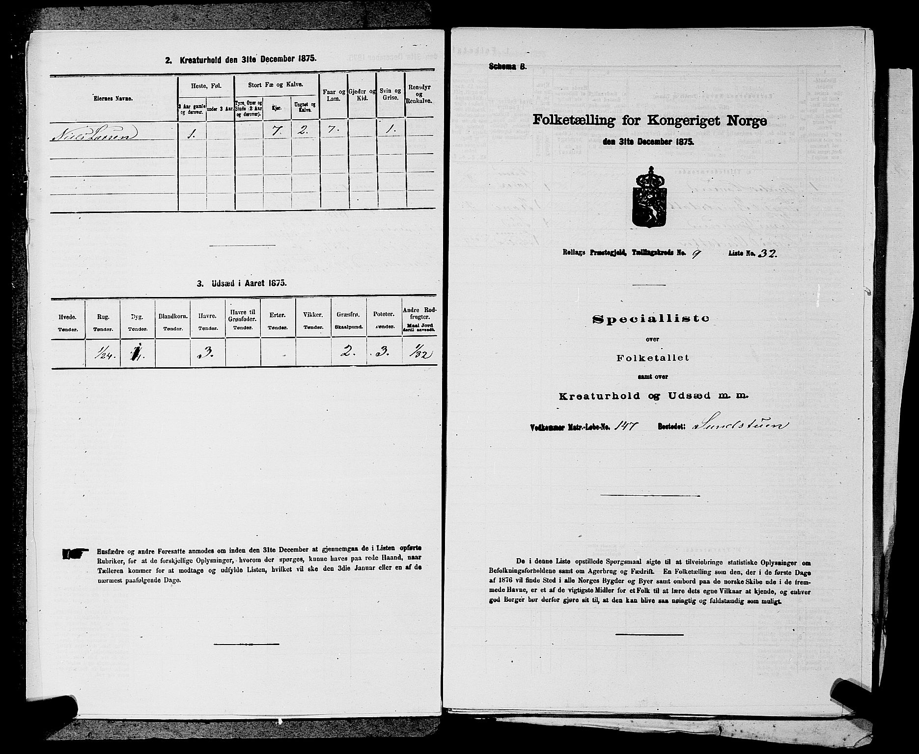 SAKO, 1875 census for 0632P Rollag, 1875, p. 574