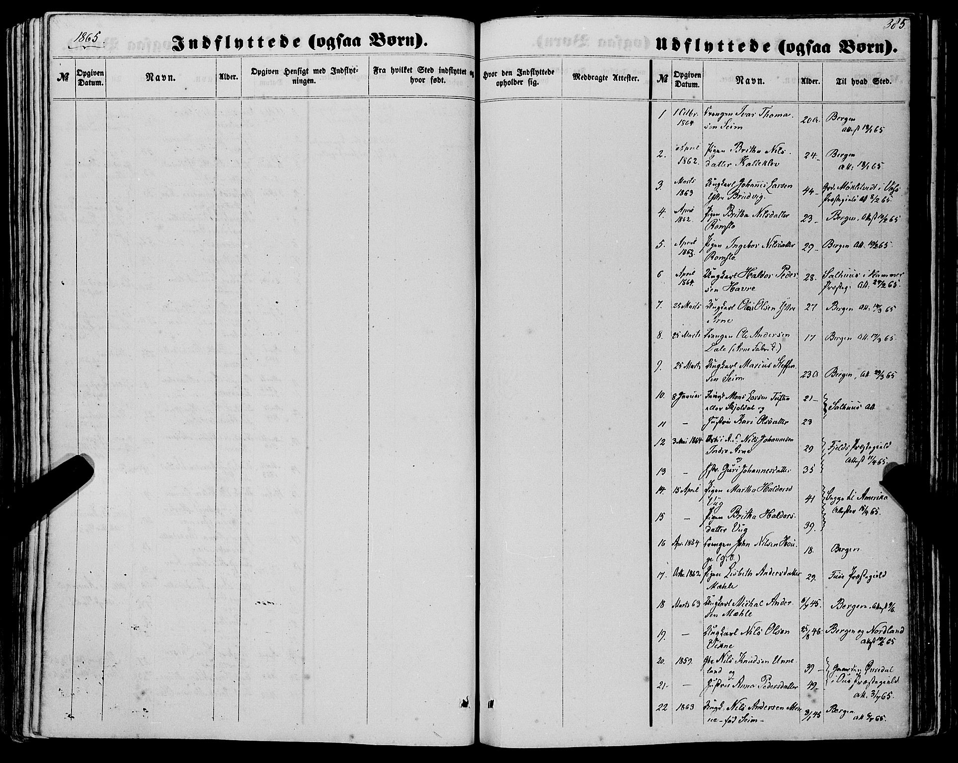 Haus sokneprestembete, AV/SAB-A-75601/H/Haa: Parish register (official) no. A 17, 1858-1870, p. 385