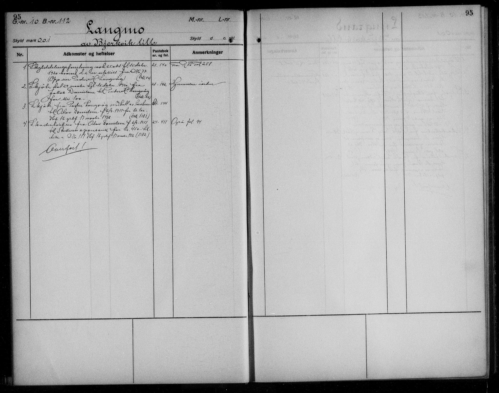 Steigen og Ofoten sorenskriveri, AV/SAT-A-0030/1/2/2A/L0034: Mortgage register no. 34, 1927-1948, p. 95