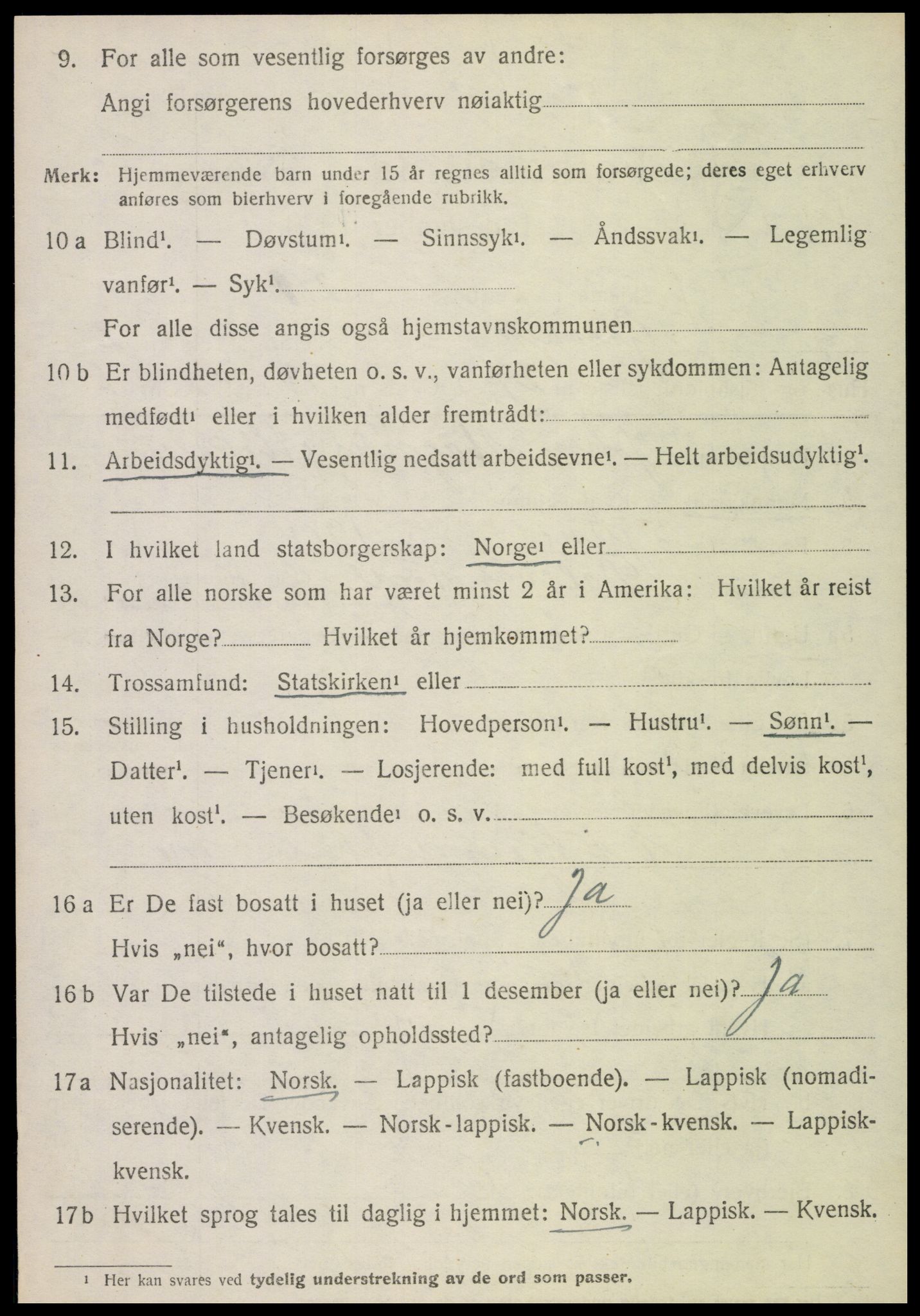 SAT, 1920 census for Gravvik, 1920, p. 1287