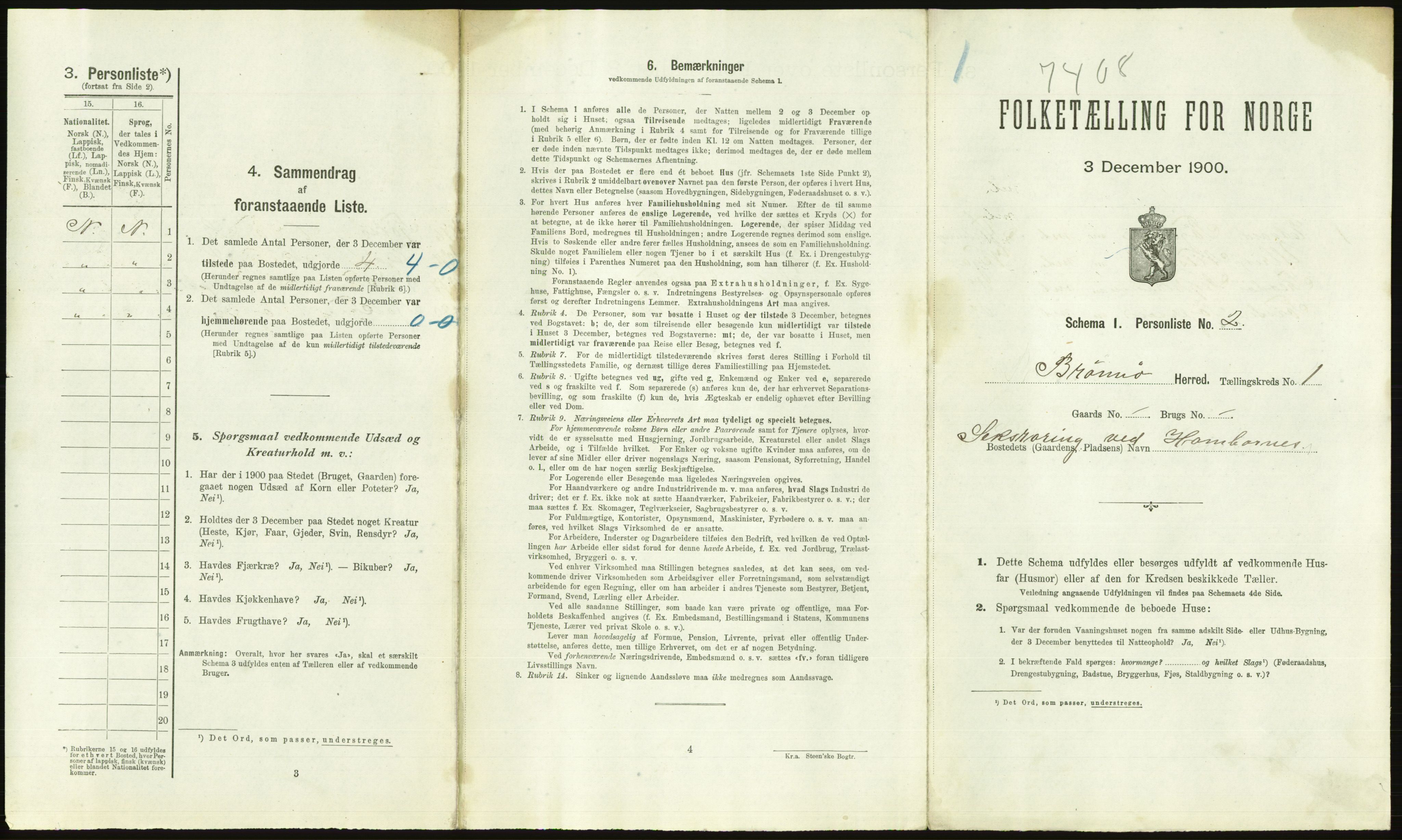 RA, 1900 Census - ship lists from ships in Norwegian harbours, harbours abroad and at sea, 1900, p. 2931