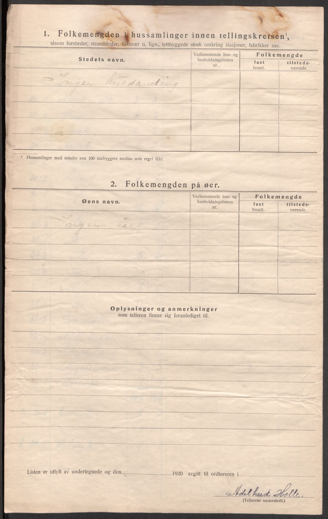 SAST, 1920 census for Vikedal, 1920, p. 23