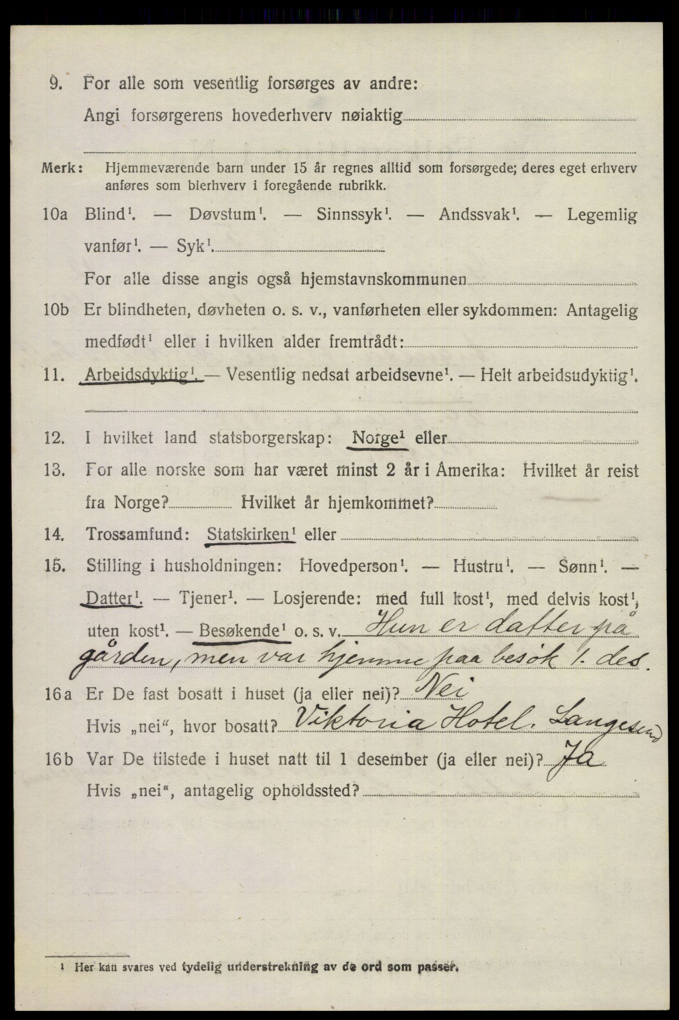 SAKO, 1920 census for Gjerpen, 1920, p. 13581