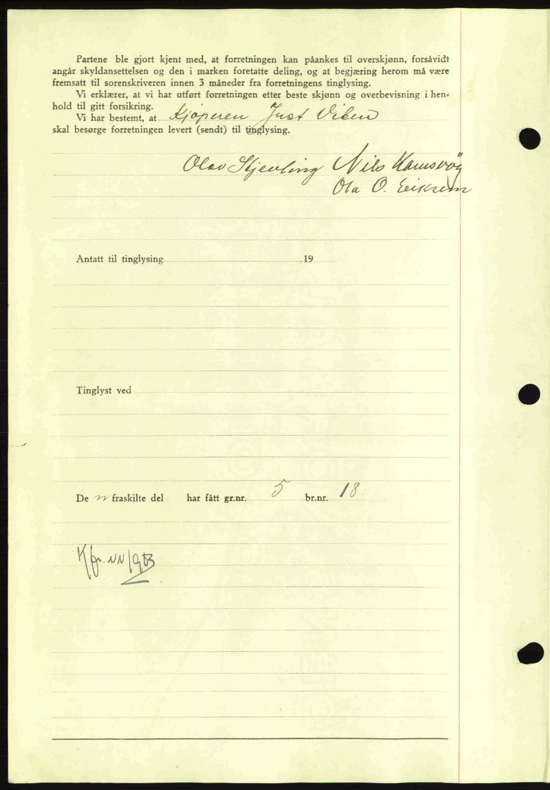 Nordmøre sorenskriveri, AV/SAT-A-4132/1/2/2Ca: Mortgage book no. A91, 1941-1942, Diary no: : 449/1942