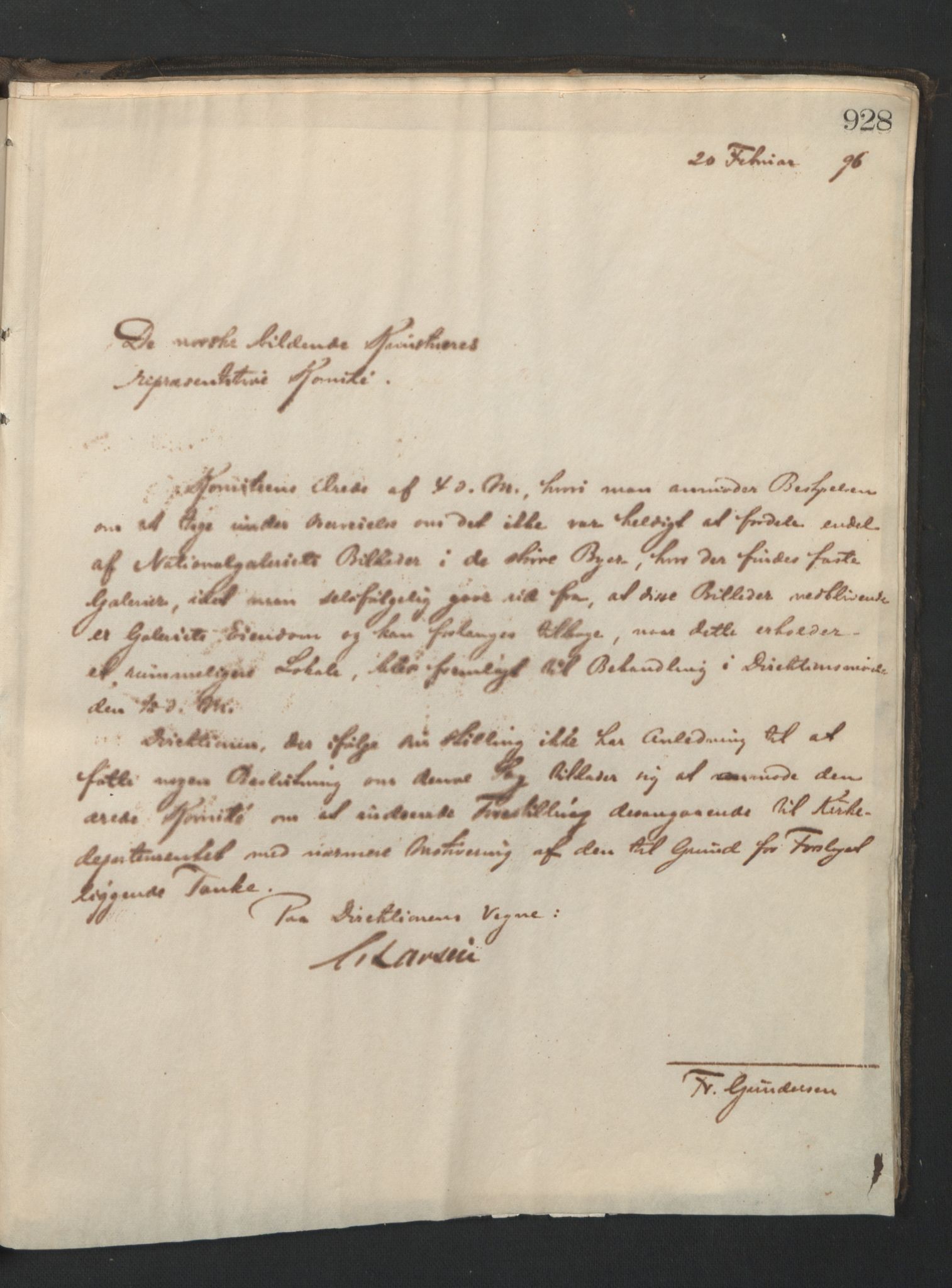 Nasjonalgalleriet, NMFK/NG-1000/B/L0002: Kopibok for maleri, skulptur, Kobberstikk- og håndtegningsamlingen., 1874-1898, p. 989