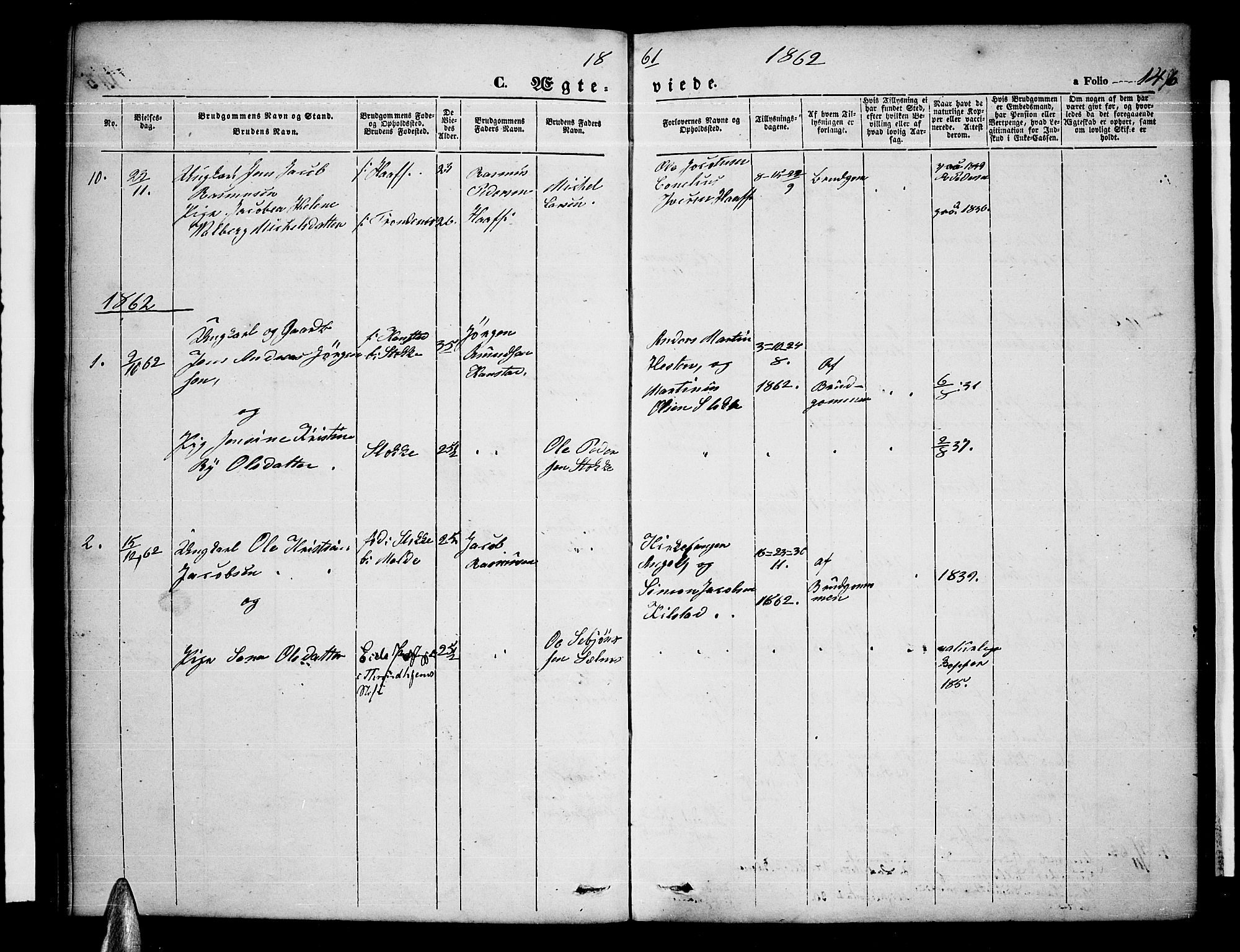Ministerialprotokoller, klokkerbøker og fødselsregistre - Nordland, SAT/A-1459/865/L0929: Parish register (copy) no. 865C01, 1840-1866, p. 146