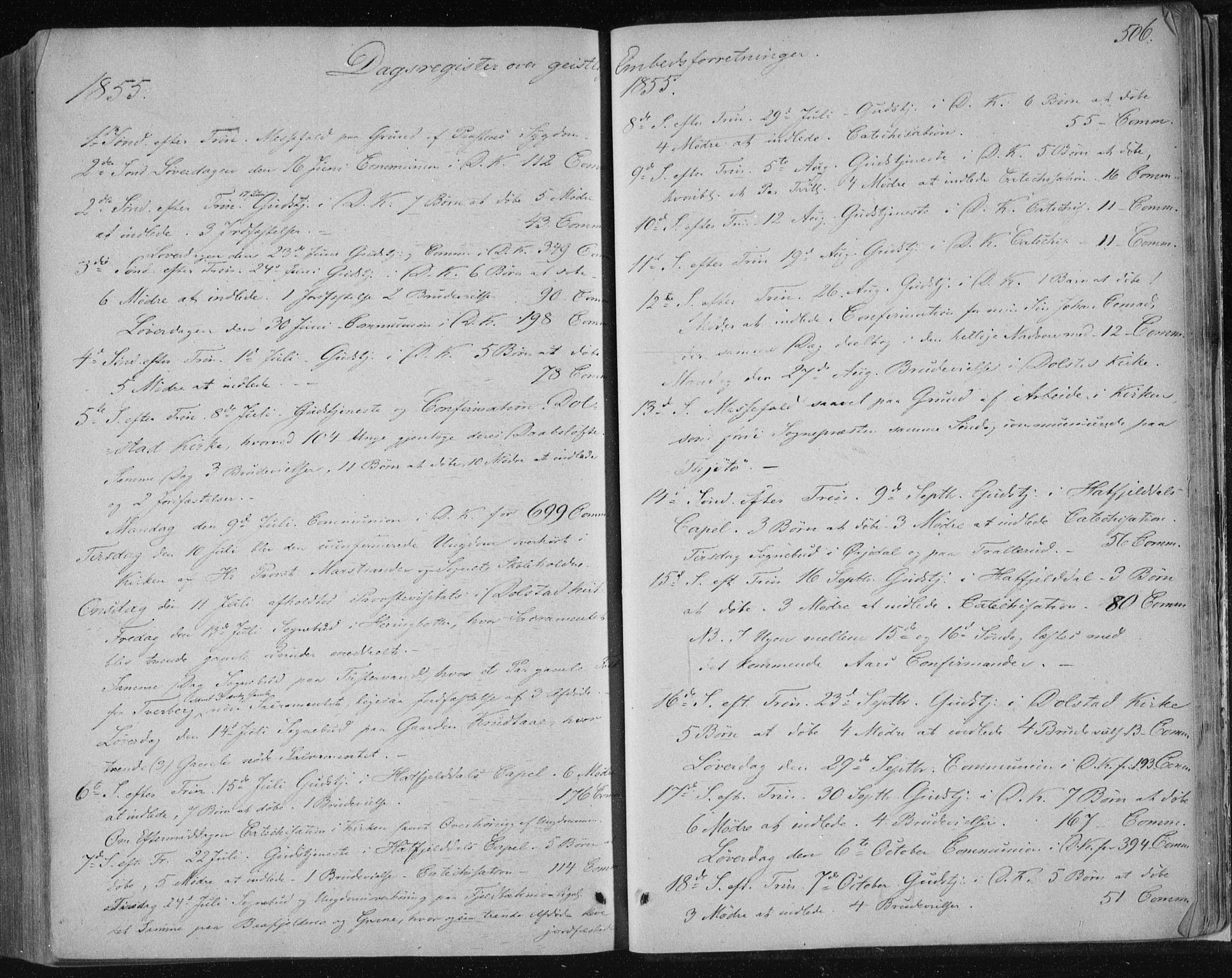 Ministerialprotokoller, klokkerbøker og fødselsregistre - Nordland, AV/SAT-A-1459/820/L0293: Parish register (official) no. 820A14, 1855-1865, p. 506