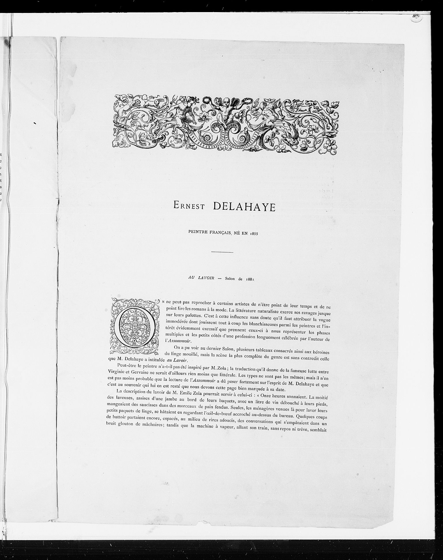 Skredsvig, Christian, AV/RA-PA-0353/E/L0007: Forskjellig materilae vedrørende Christian Skredsvigs kunst, 1881-1924