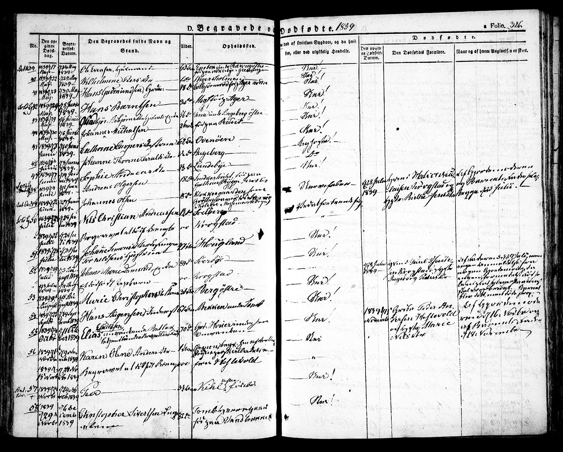 Råde prestekontor kirkebøker, SAO/A-2009/F/Fa/L0005: Parish register (official) no. 5, 1830-1853, p. 326