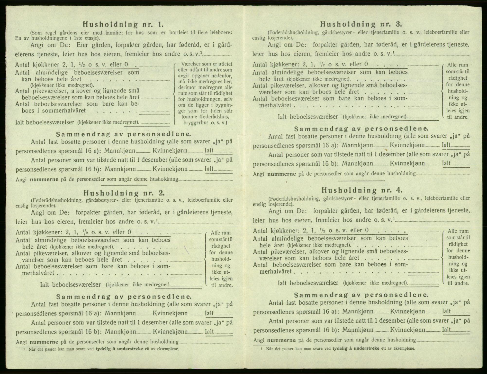 SAB, 1920 census for Odda, 1920, p. 715