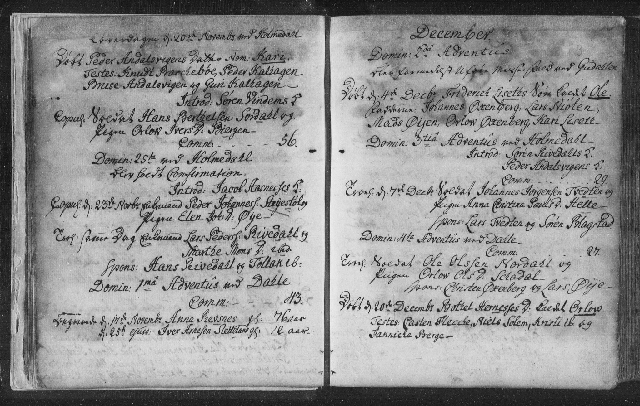 Fjaler sokneprestembete, AV/SAB-A-79801/H/Haa/Haaa/L0002: Parish register (official) no. A 2, 1779-1798, p. 13