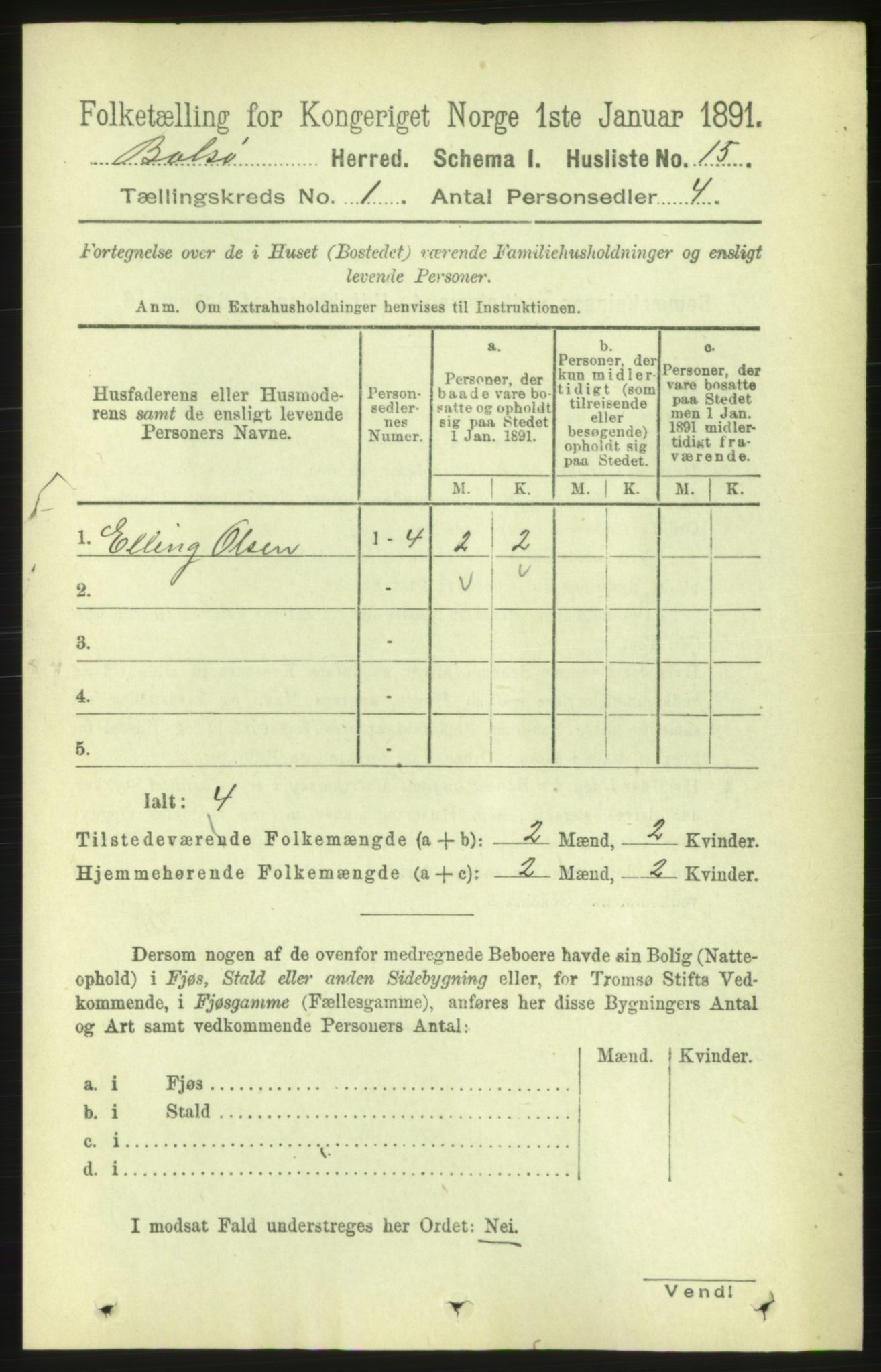 RA, 1891 census for 1544 Bolsøy, 1891, p. 46