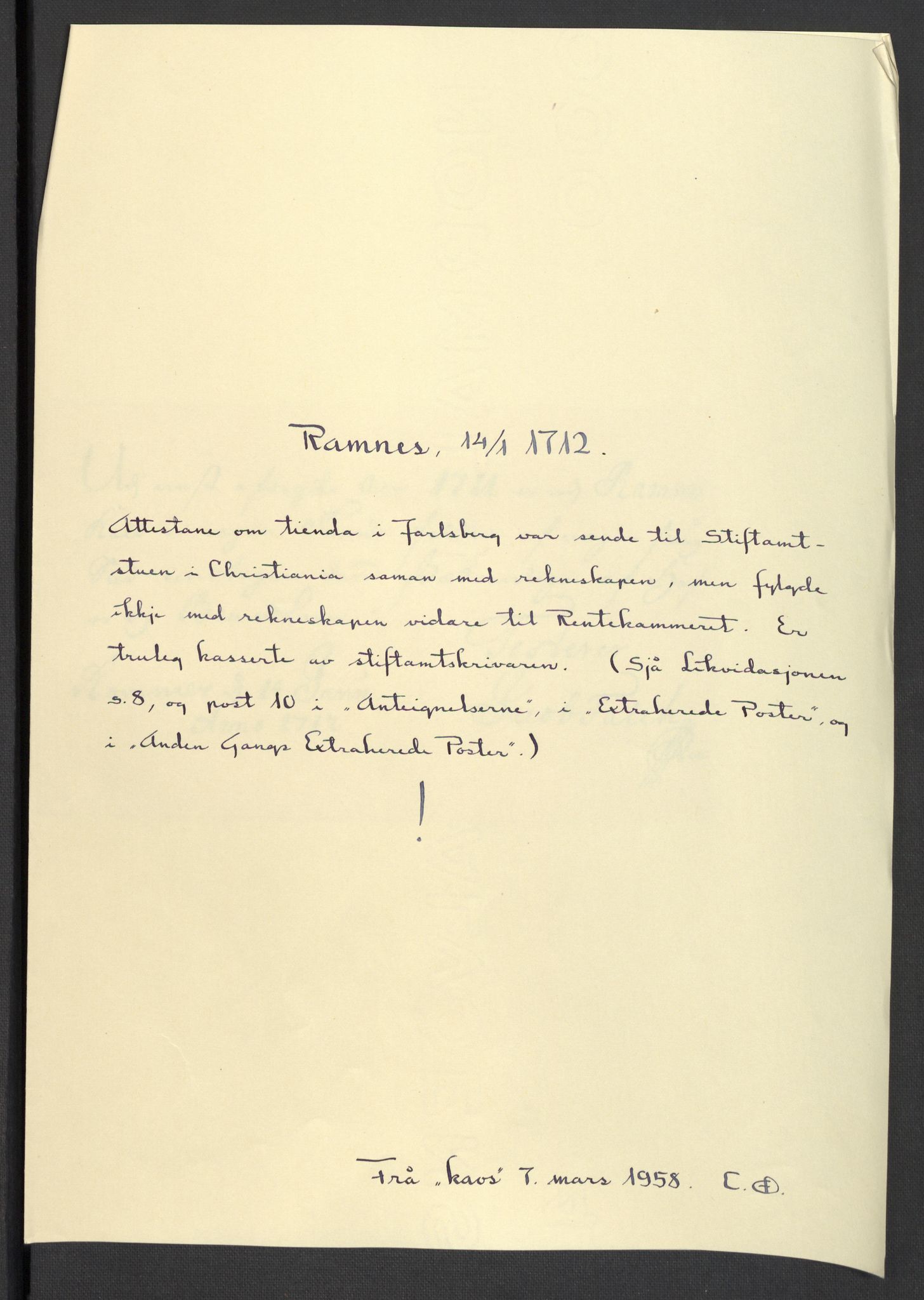 Rentekammeret inntil 1814, Reviderte regnskaper, Fogderegnskap, AV/RA-EA-4092/R32/L1876: Fogderegnskap Jarlsberg grevskap, 1711, p. 498