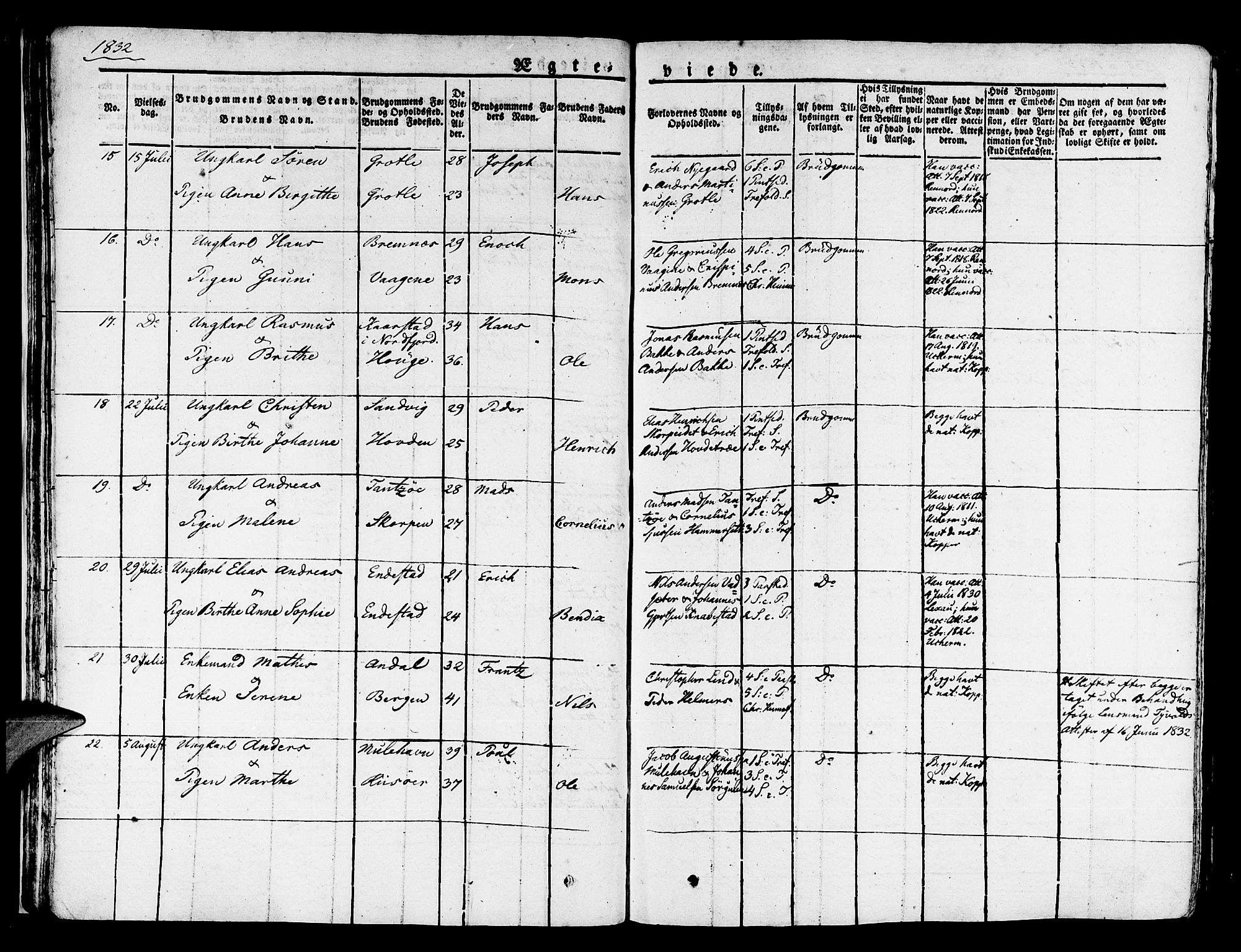 Kinn sokneprestembete, AV/SAB-A-80801/H/Haa/Haaa/L0004/0002: Parish register (official) no. A 4II, 1822-1840, p. 39