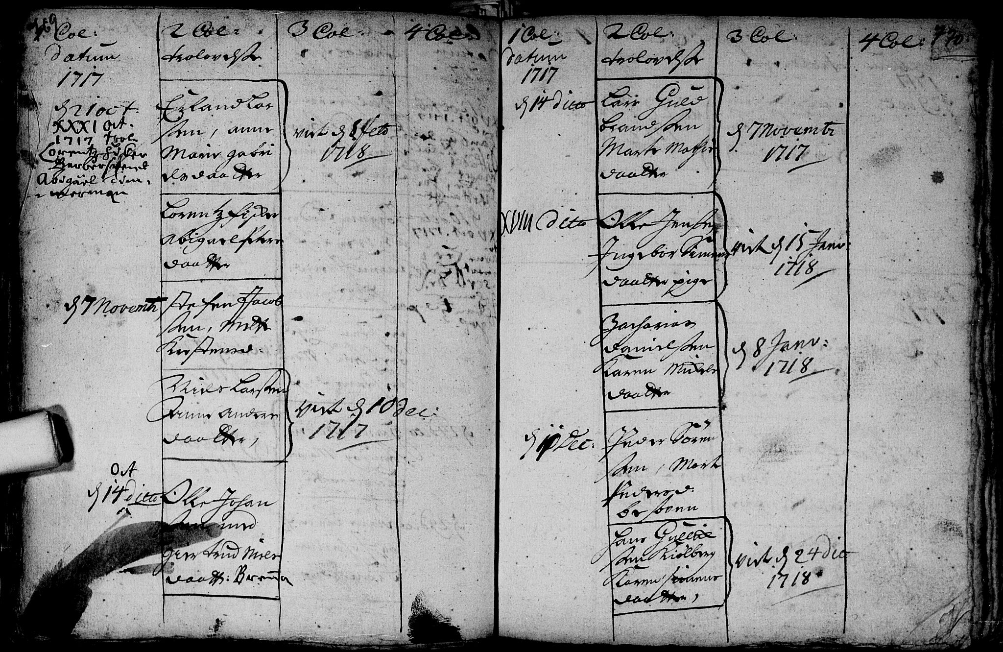 Aker prestekontor kirkebøker, SAO/A-10861/F/L0002: Parish register (official) no. 2, 1714-1720, p. 769-770