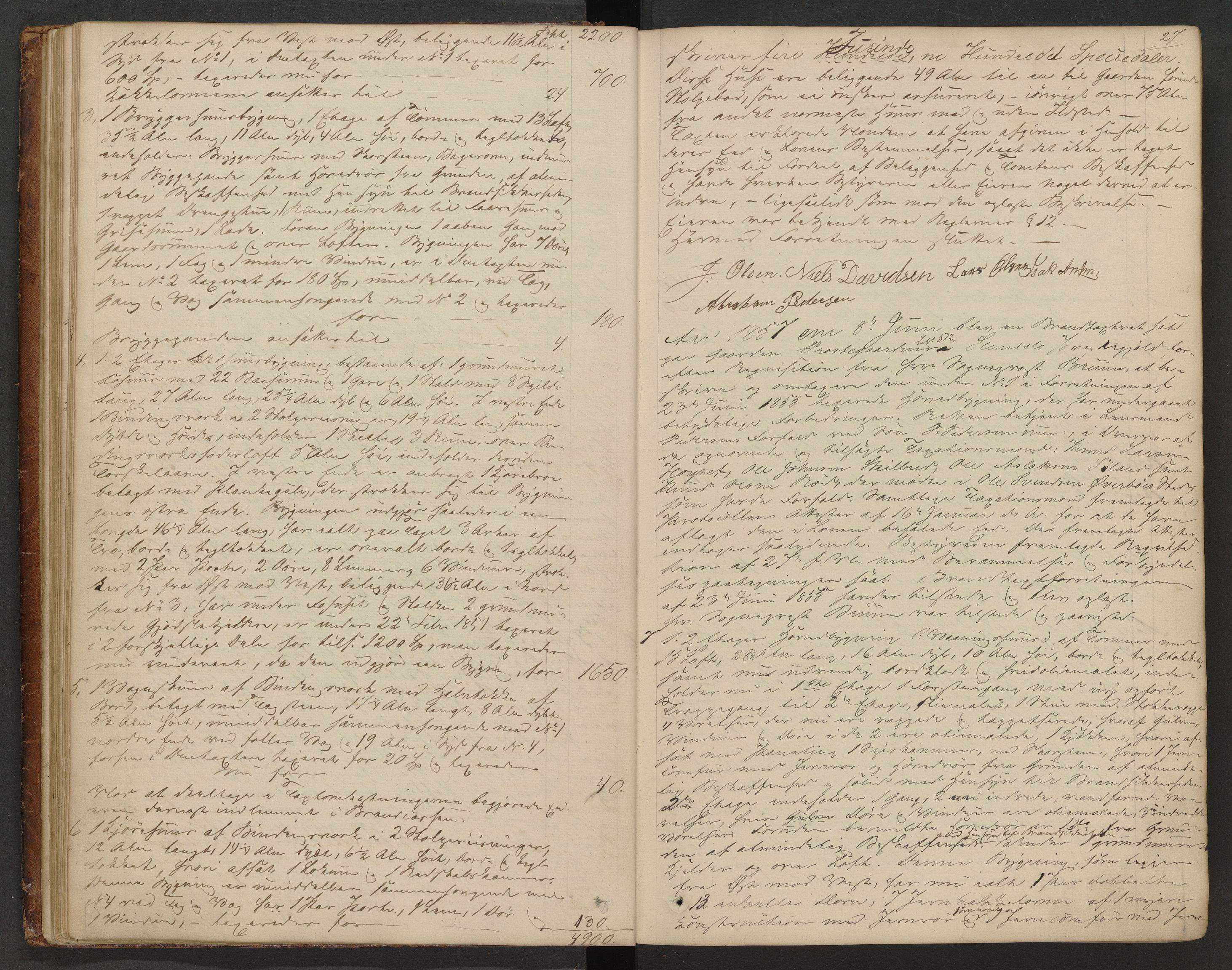 Gjerpen og Siljan lensmannskontor, AV/SAKO-A-555/Y/Ye/Yea/L0002: Branntakstprotokoll, 1856-1873