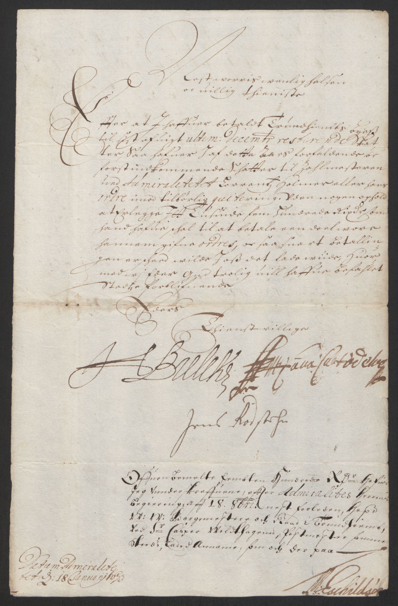 Rentekammeret inntil 1814, Reviderte regnskaper, Byregnskaper, AV/RA-EA-4066/R/Rs/L0504: [S1] Kontribusjonsregnskap, 1631-1684, p. 75