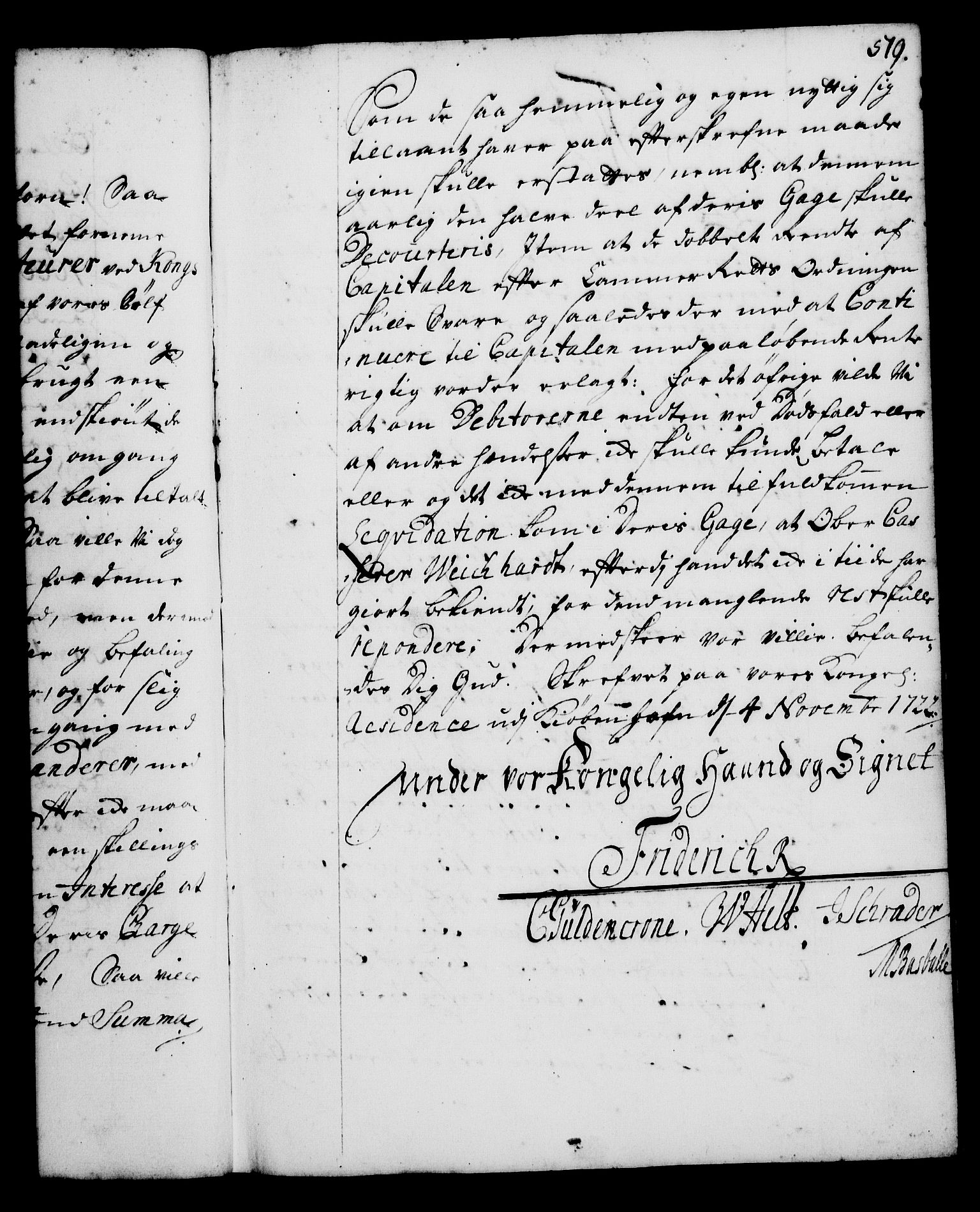 Rentekammeret, Kammerkanselliet, RA/EA-3111/G/Gg/Gga/L0001: Norsk ekspedisjonsprotokoll med register (merket RK 53.1), 1720-1723, p. 519