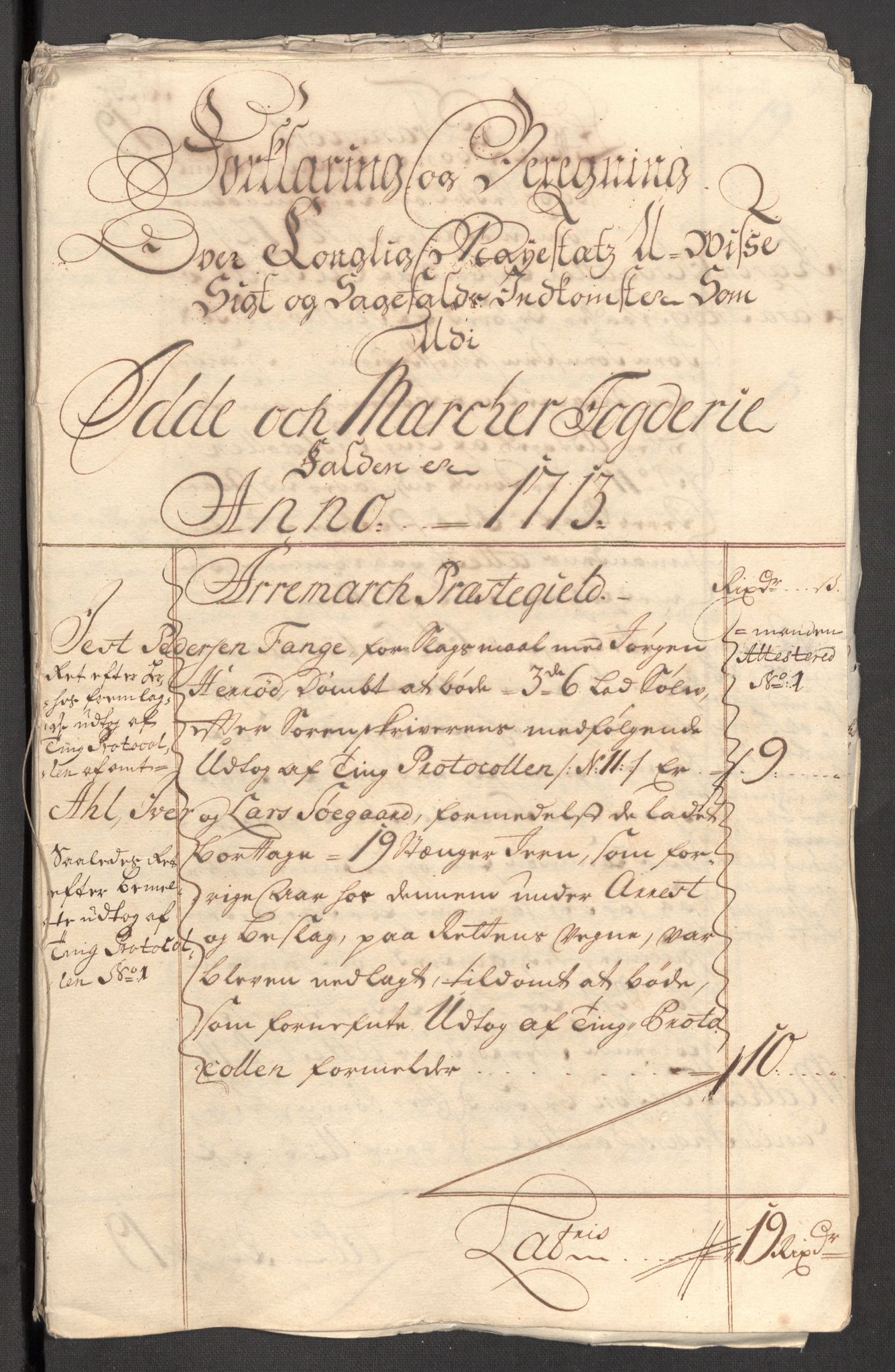 Rentekammeret inntil 1814, Reviderte regnskaper, Fogderegnskap, RA/EA-4092/R01/L0022: Fogderegnskap Idd og Marker, 1713-1714, p. 113