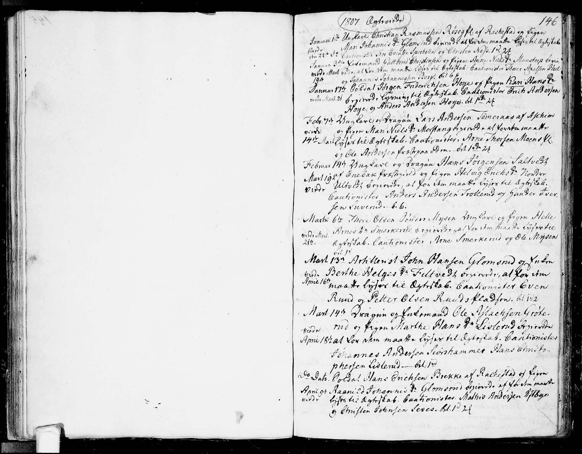 Eidsberg prestekontor Kirkebøker, SAO/A-10905/F/Fa/L0006: Parish register (official) no. I 6, 1807-1814, p. 146