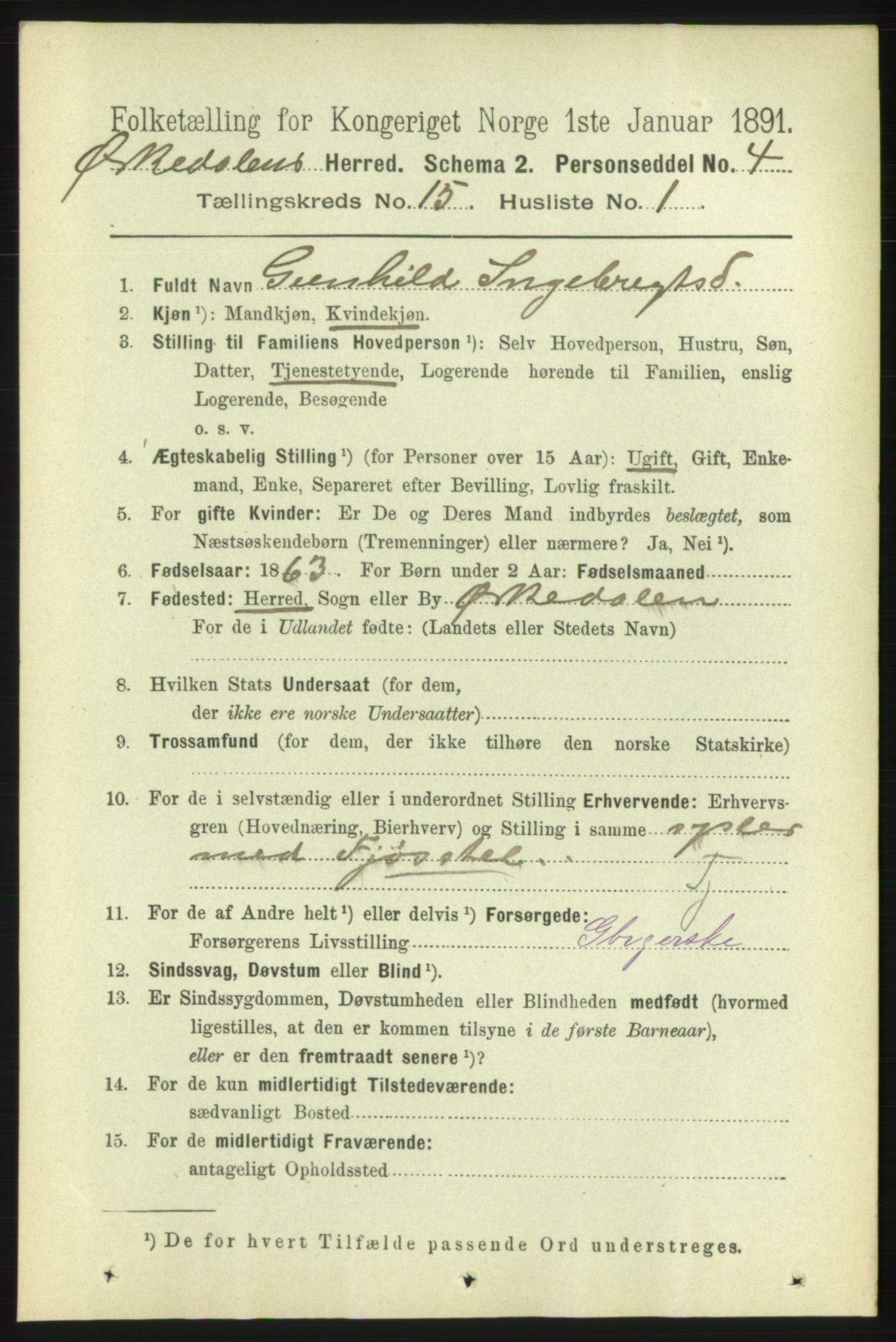 RA, 1891 census for 1638 Orkdal, 1891, p. 6880