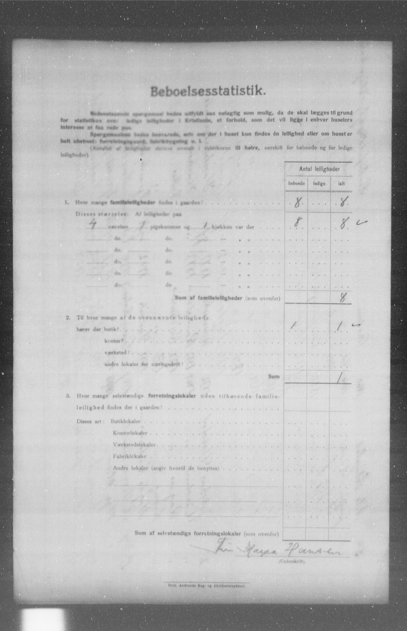 OBA, Municipal Census 1904 for Kristiania, 1904, p. 5711