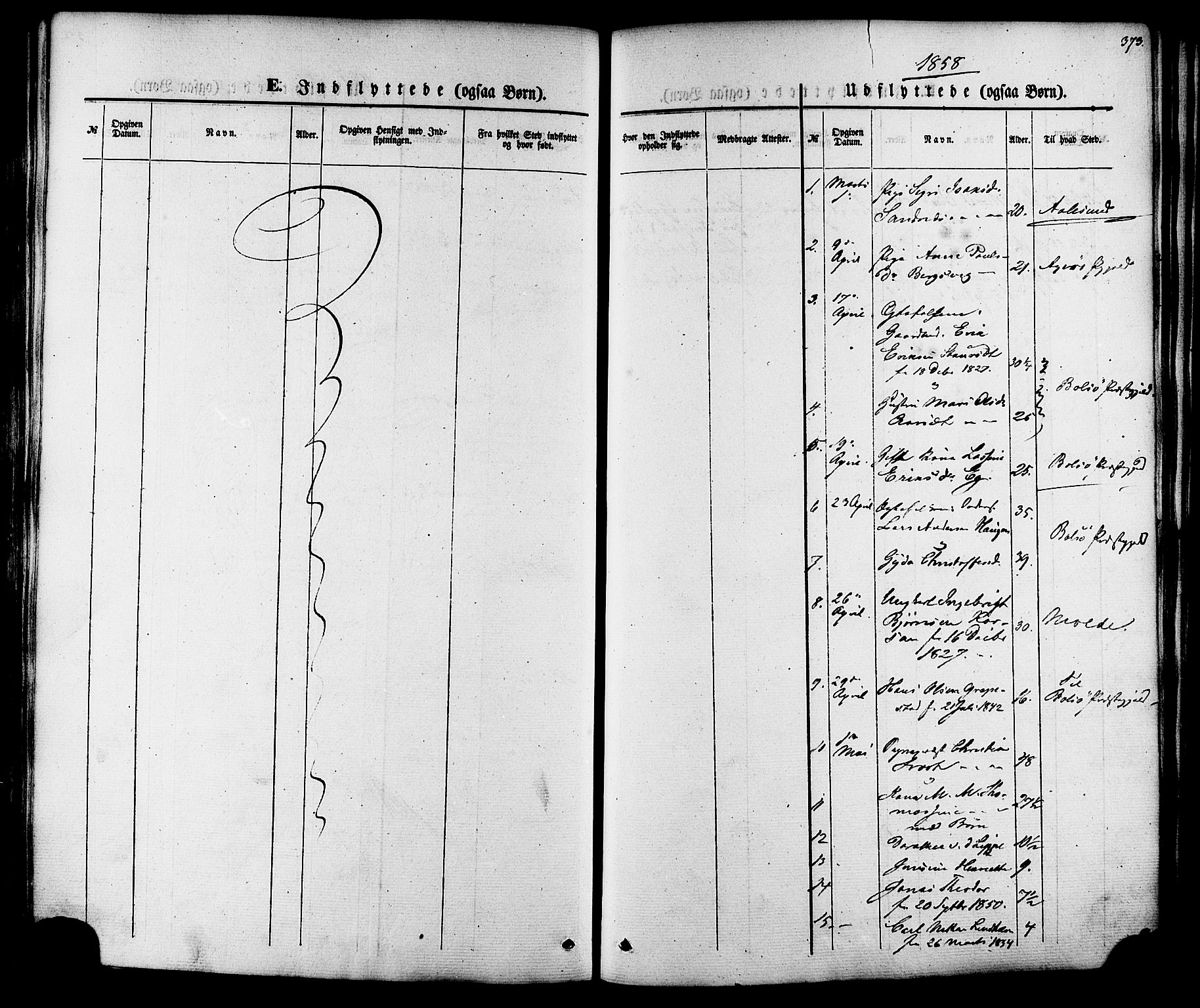 Ministerialprotokoller, klokkerbøker og fødselsregistre - Møre og Romsdal, AV/SAT-A-1454/547/L0603: Parish register (official) no. 547A05, 1846-1877, p. 373