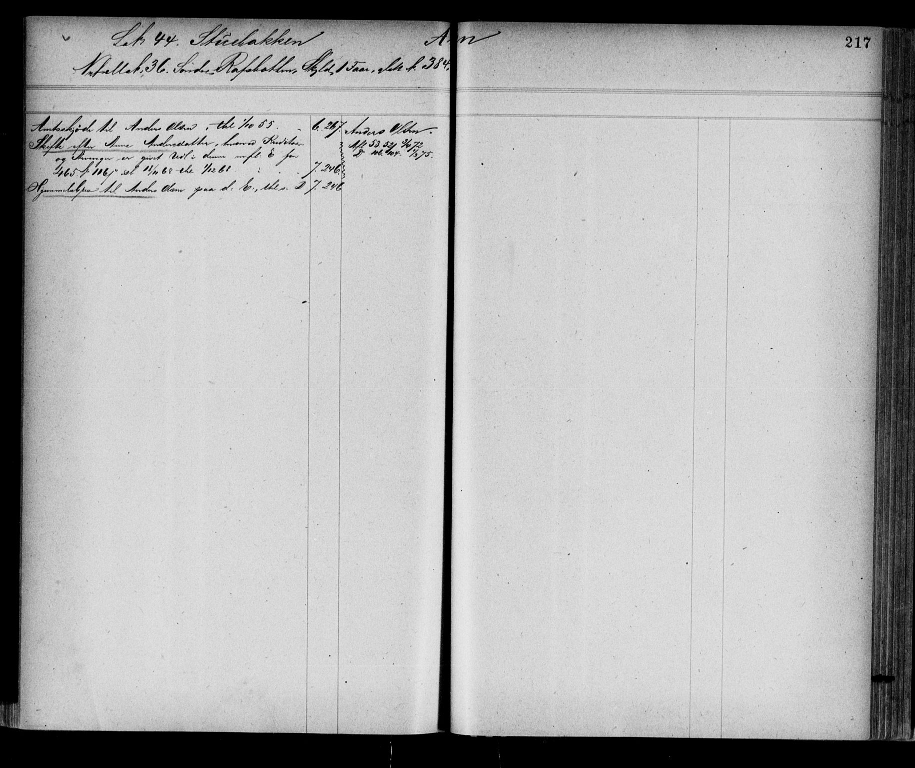 Alta fogderi/sorenskriveri, AV/SATØ-SATØ-5/1/K/Kb/Kba/L0008pantereg: Mortgage register no. 8, 1776, p. 217