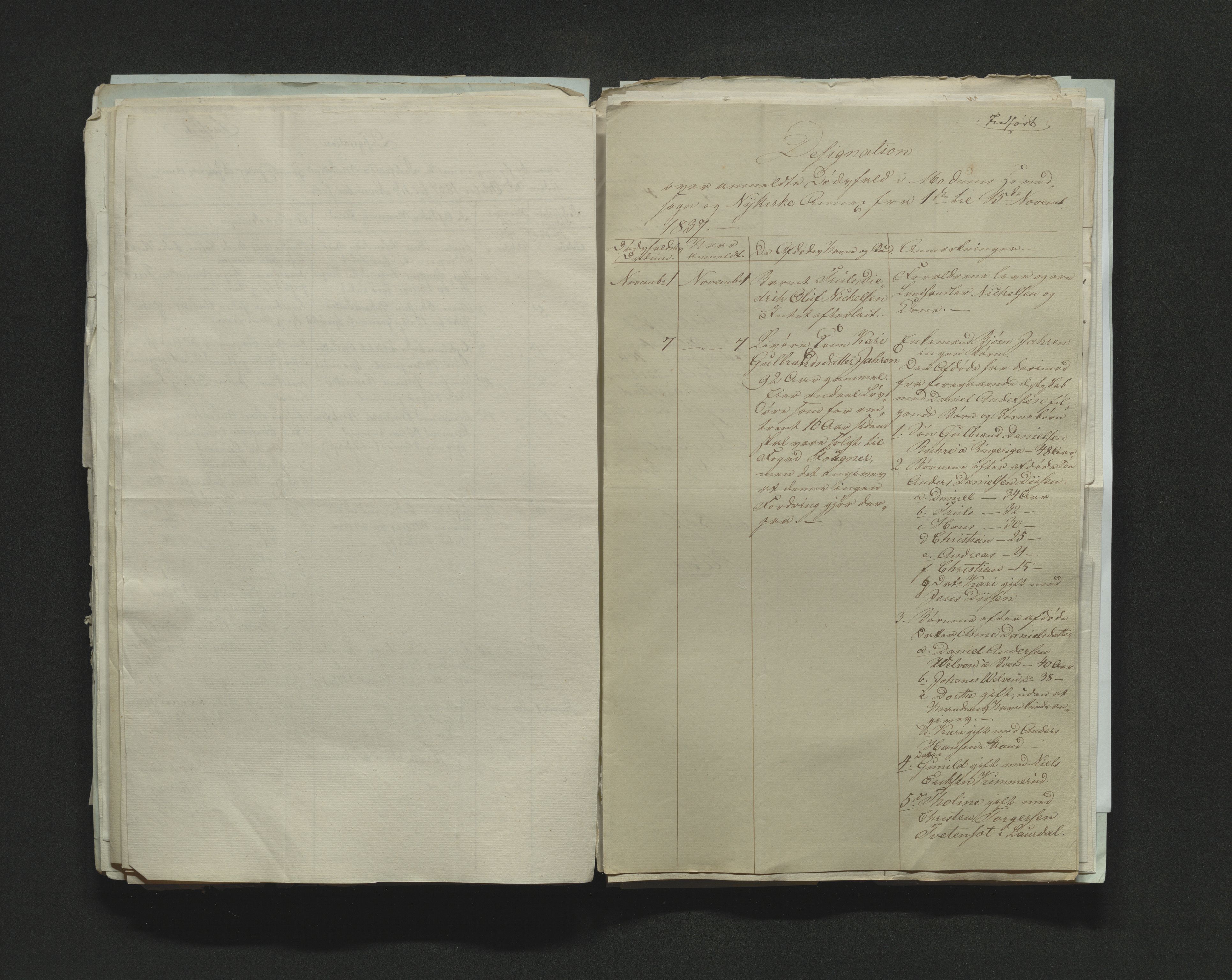 Eiker, Modum og Sigdal sorenskriveri, AV/SAKO-A-123/H/Ha/Hab/L0005: Dødsfallsmeldinger, 1837-1840