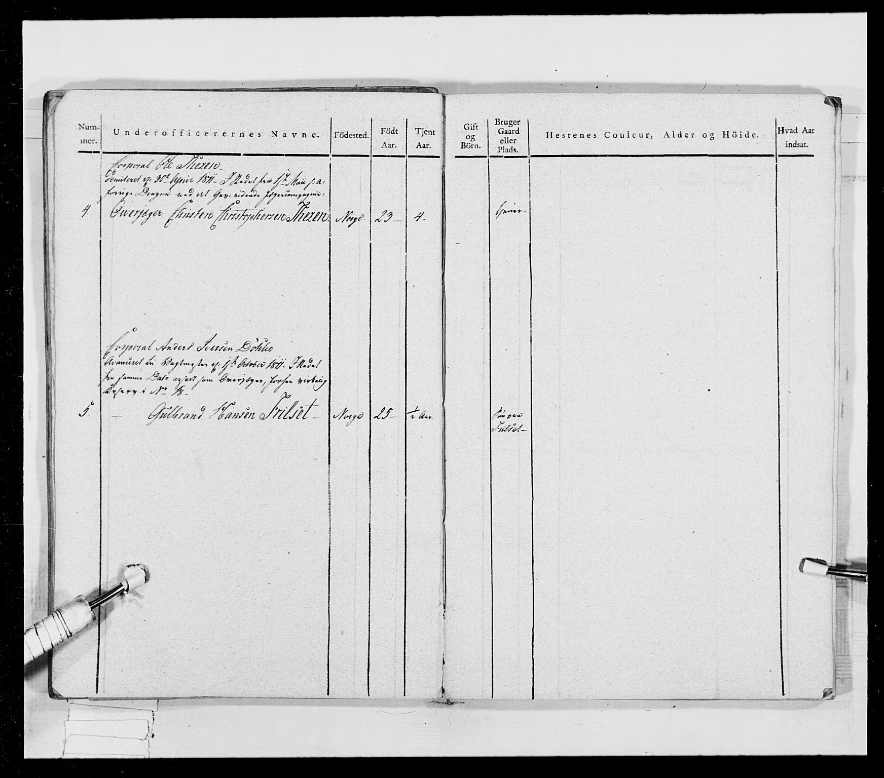 Generalitets- og kommissariatskollegiet, Det kongelige norske kommissariatskollegium, AV/RA-EA-5420/E/Eh/L0024: Norske jegerkorps, 1810-1812, p. 534