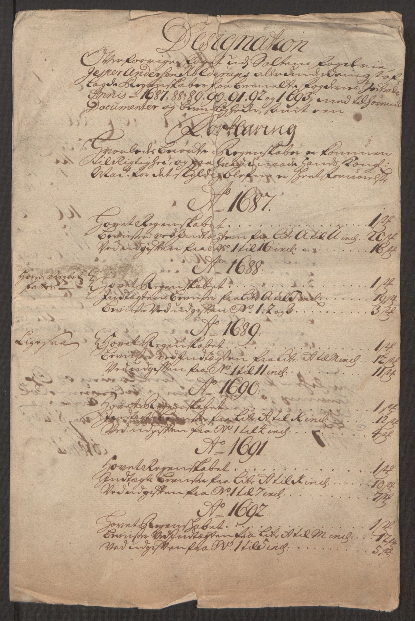 Rentekammeret inntil 1814, Reviderte regnskaper, Fogderegnskap, RA/EA-4092/R66/L4577: Fogderegnskap Salten, 1691-1693, p. 260