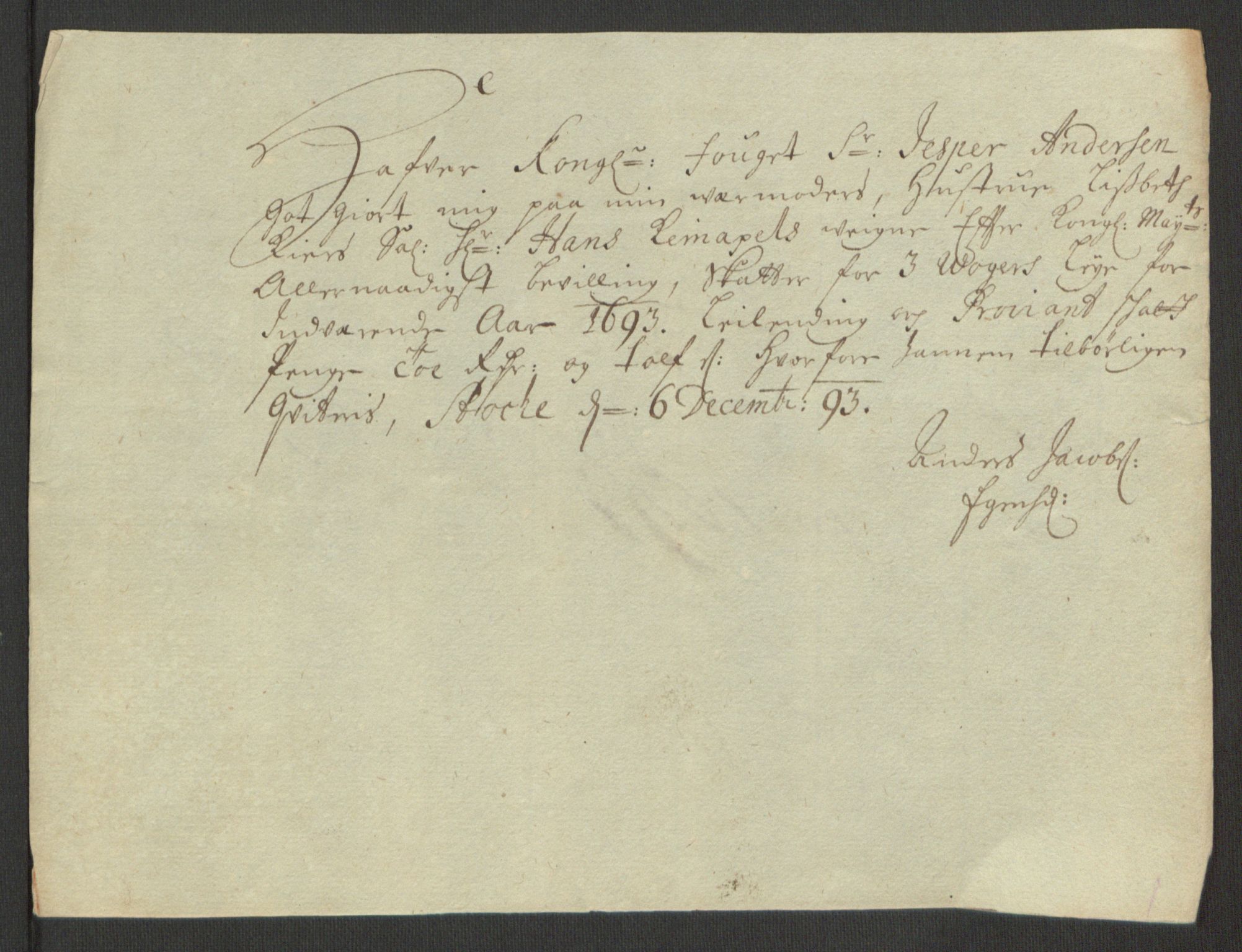 Rentekammeret inntil 1814, Reviderte regnskaper, Fogderegnskap, AV/RA-EA-4092/R66/L4577: Fogderegnskap Salten, 1691-1693, p. 337