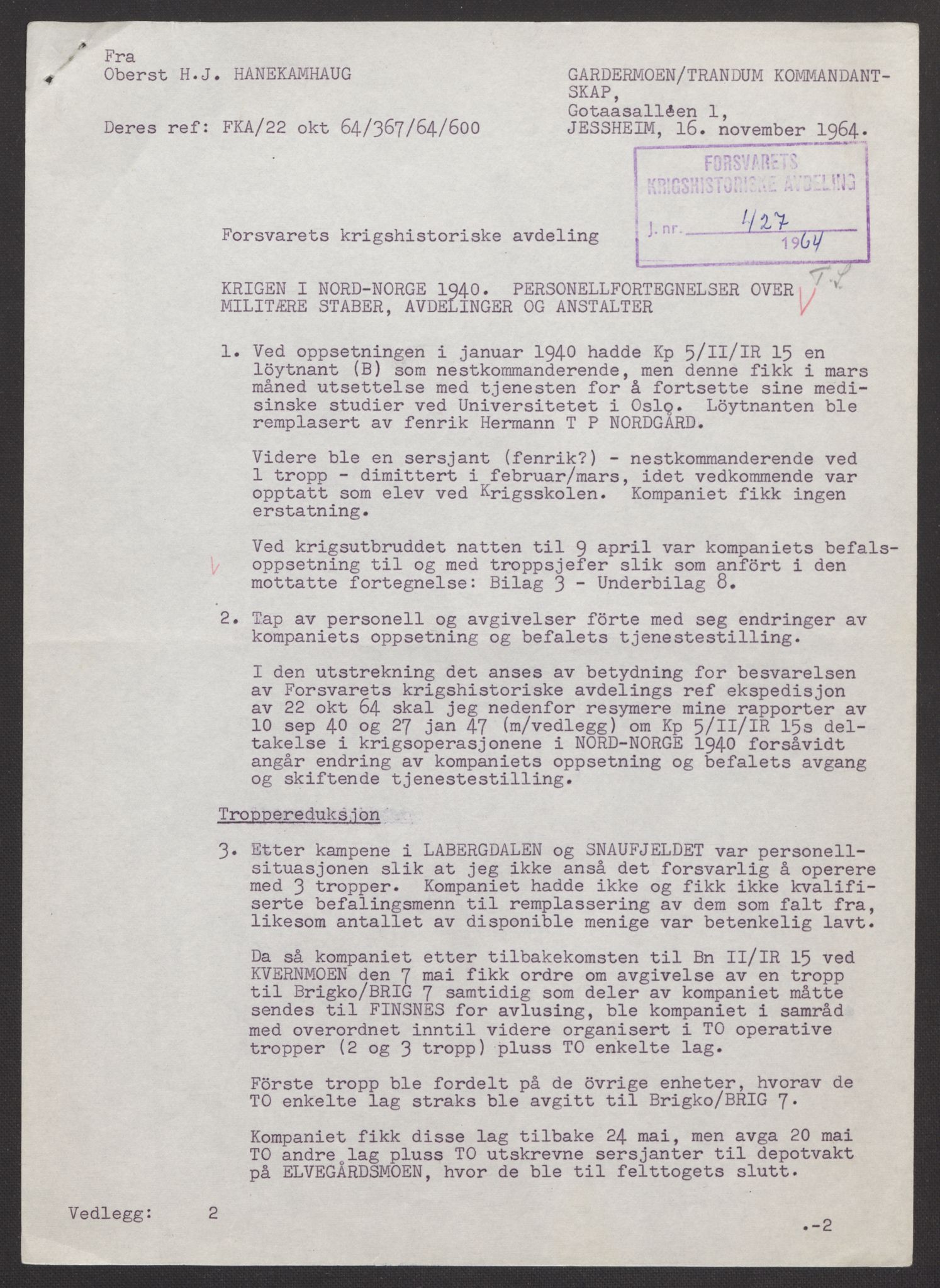 Forsvaret, Forsvarets krigshistoriske avdeling, AV/RA-RAFA-2017/Y/Yb/L0147: II-C-11-622  -  6. Divisjon, 1940, p. 229