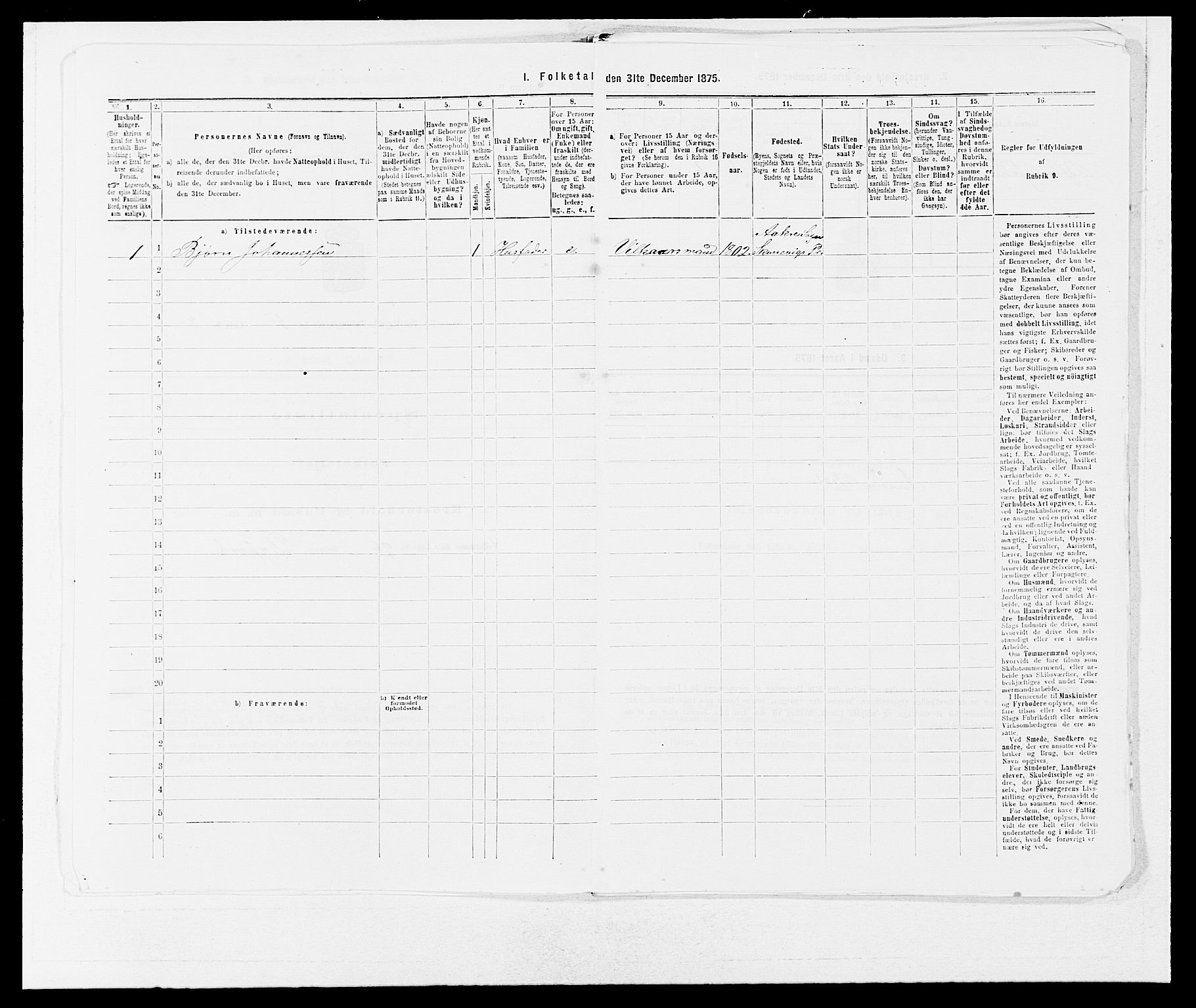 SAB, 1875 census for 1212P Skånevik, 1875, p. 455