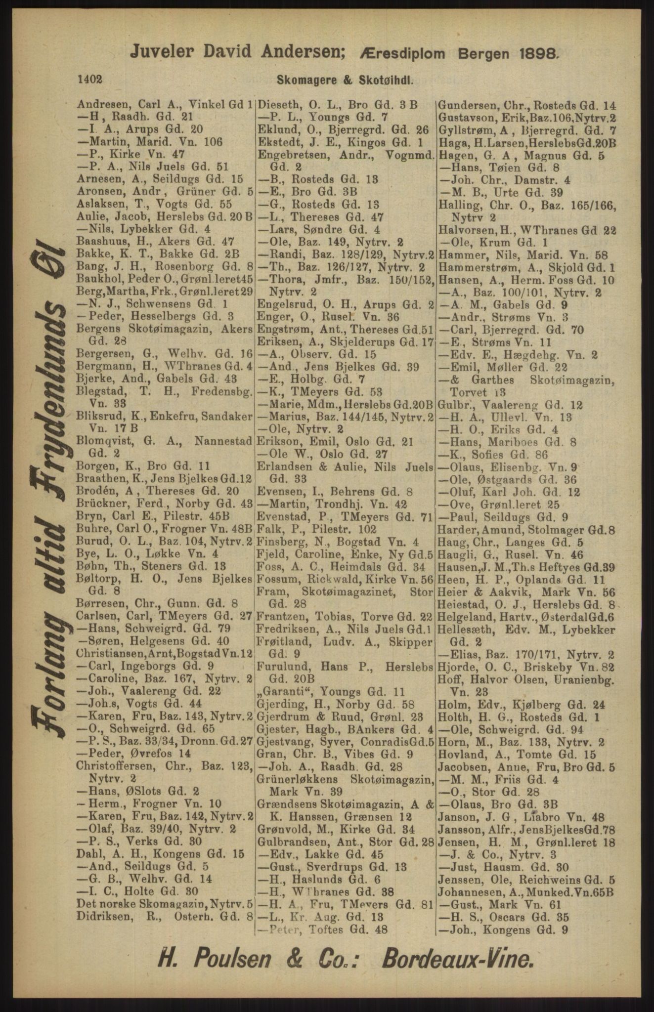 Kristiania/Oslo adressebok, PUBL/-, 1904, p. 1402