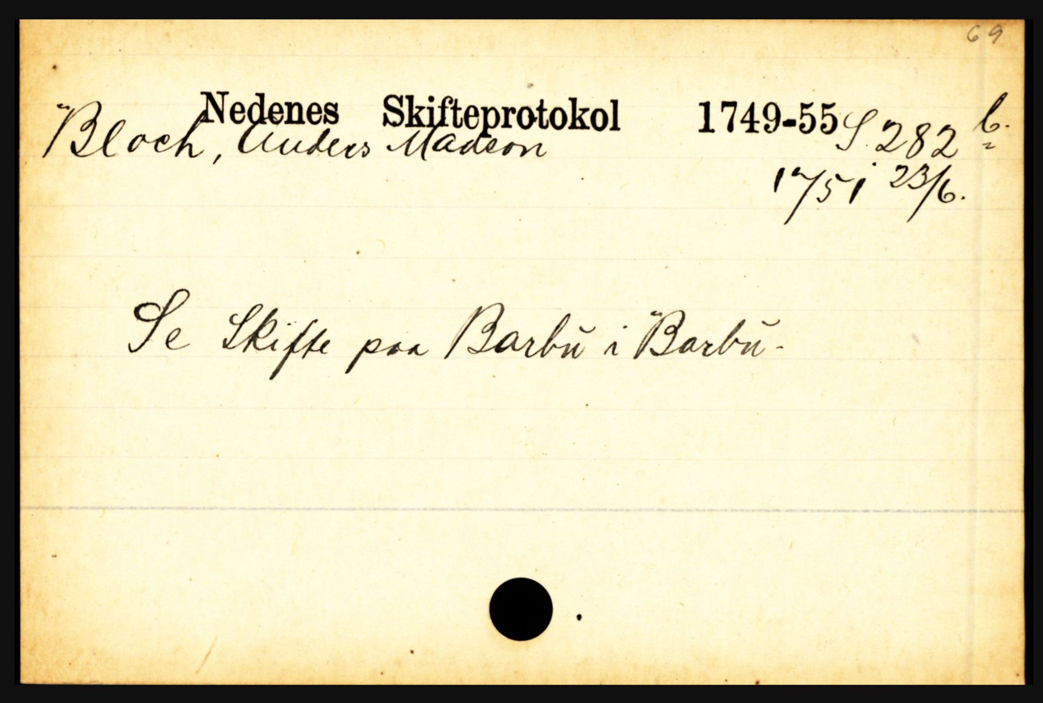 Nedenes sorenskriveri før 1824, AV/SAK-1221-0007/H, p. 3045