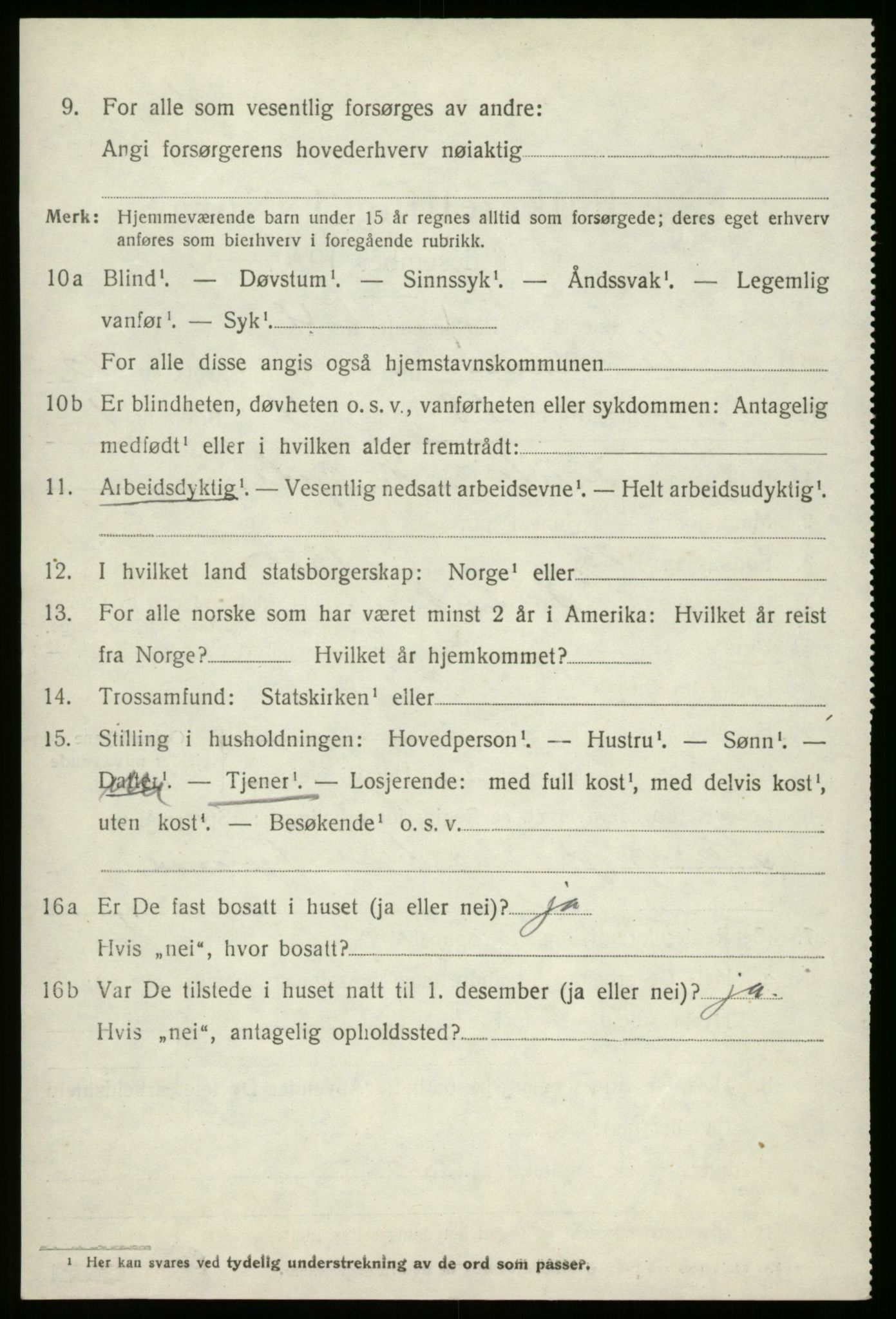 SAB, 1920 census for Innvik, 1920, p. 5122