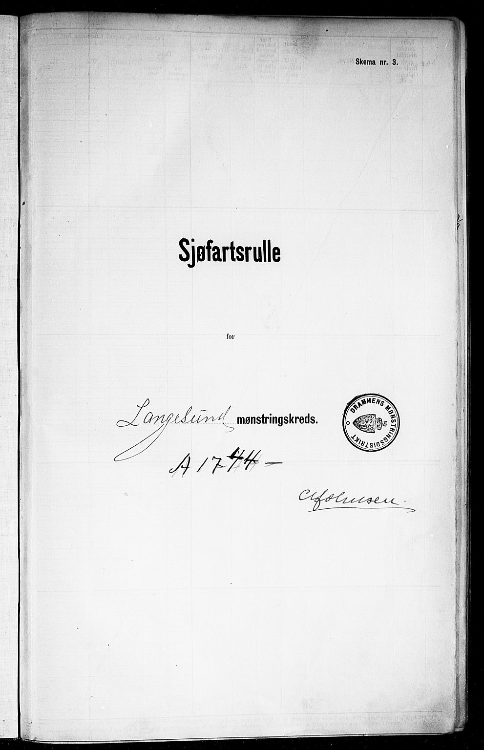 Langesund innrulleringskontor, AV/SAKO-A-831/F/Fc/L0007: Hovedrulle, 1922-1947, p. 2