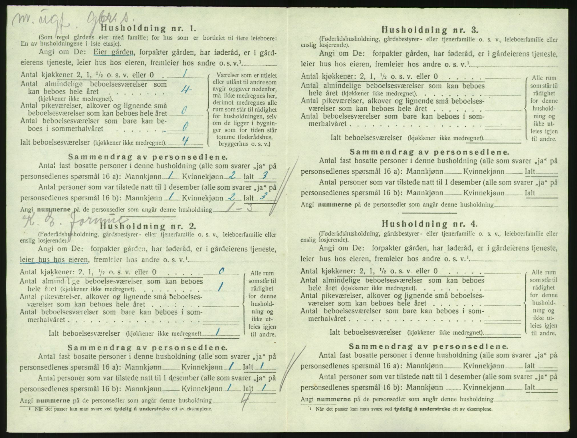 SAKO, 1920 census for Hedrum, 1920, p. 1206