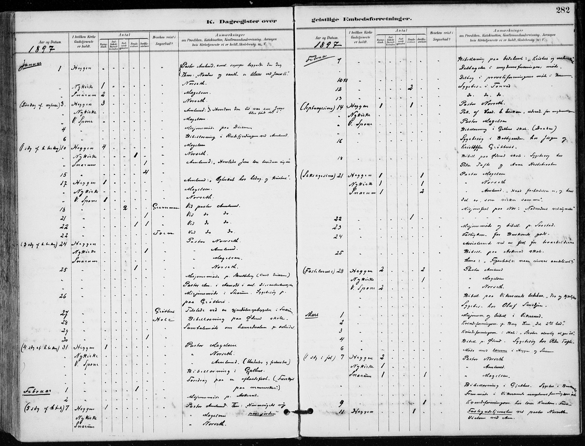 Modum kirkebøker, AV/SAKO-A-234/F/Fa/L0012: Parish register (official) no. 12, 1890-1898, p. 282